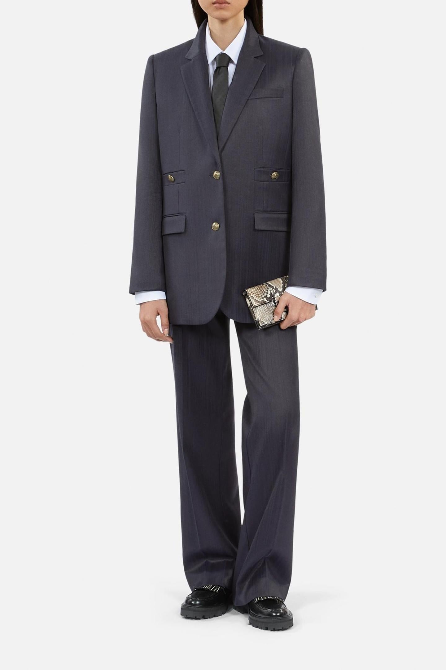 OVERSIZED 4-POCKET SUIT JACKET NAVY 4