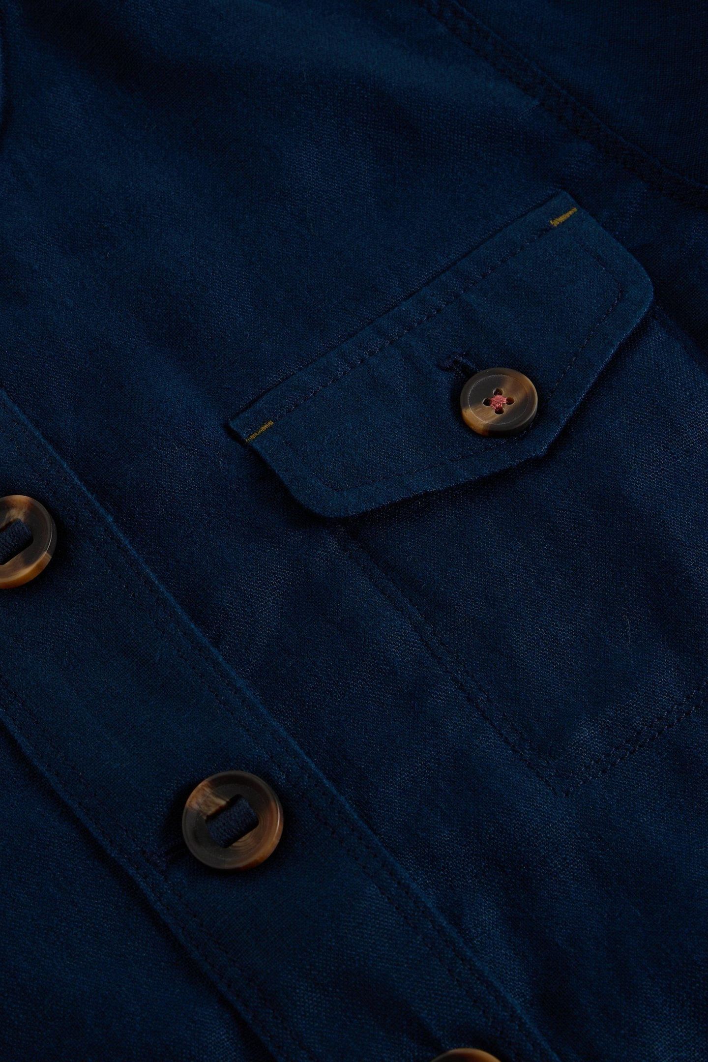 DEMI UTILITY LINEN JACKET DARK NAVY 7