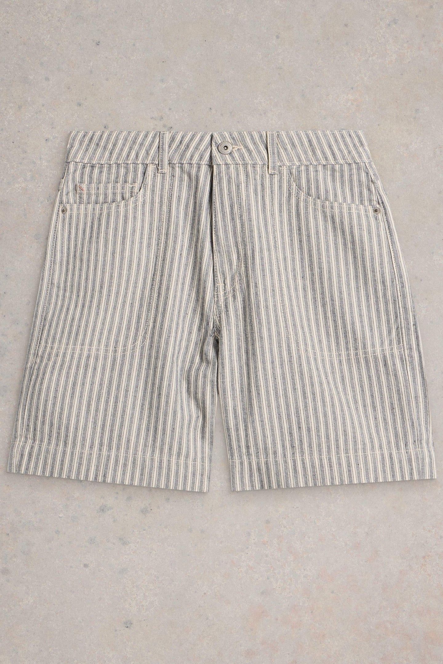 TIA DENIM SHORTS NATURAL MULTI 4
