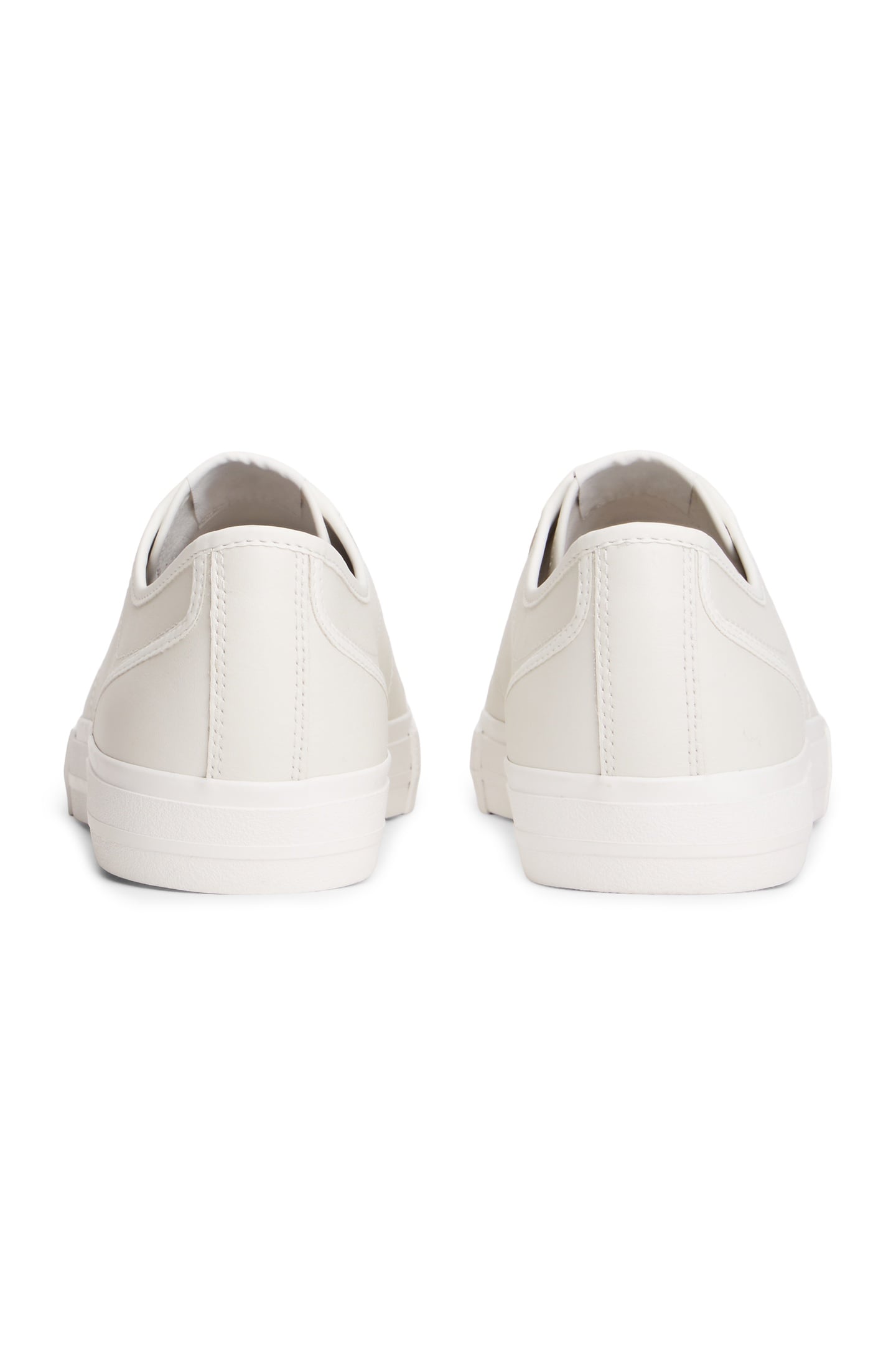 ARCHIVE FLAG STRIPE LEATHER TRAINERS ECRU 3