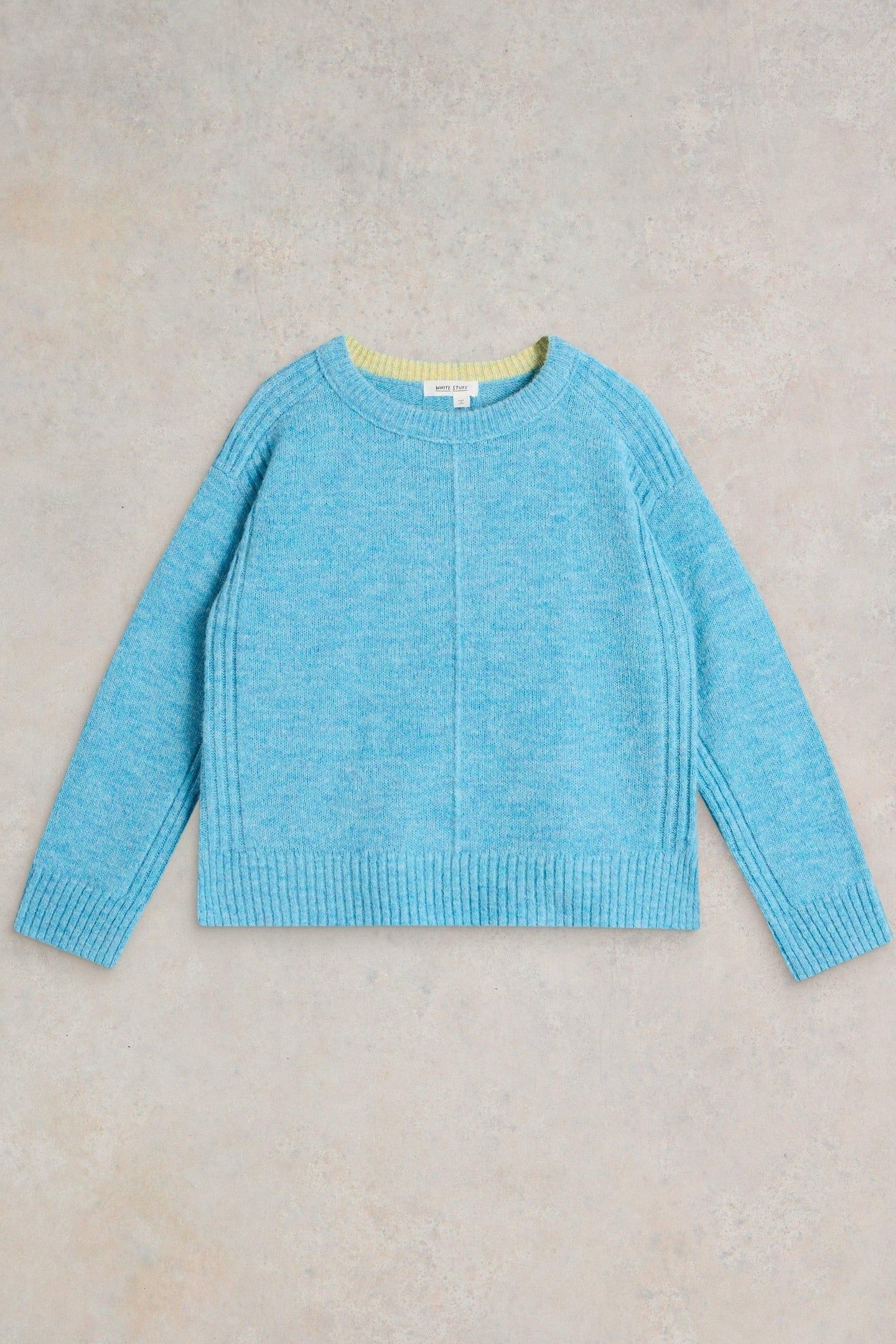 FLUFFY BOXY JUMPER BRIGHT BLUE 3