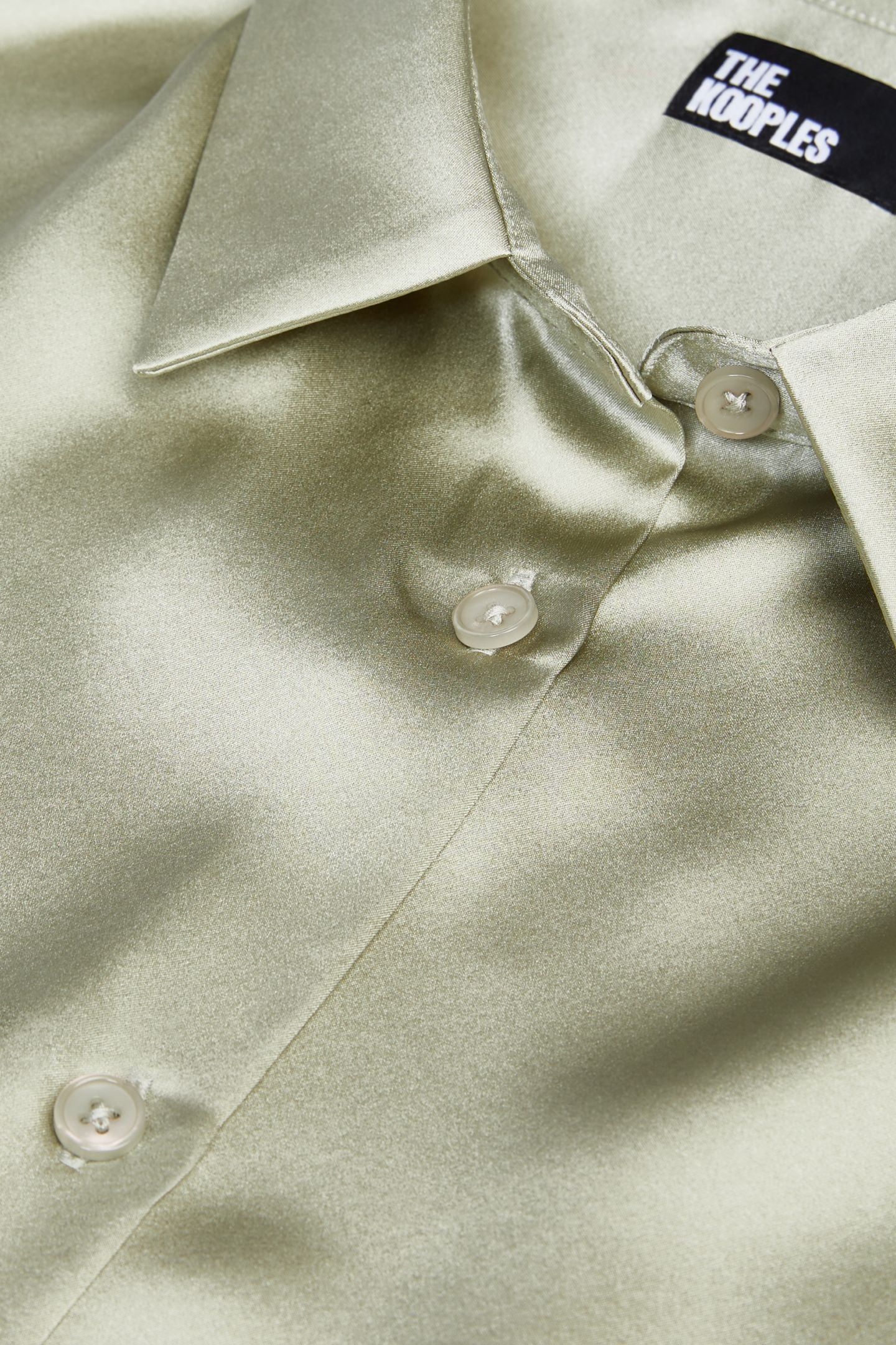 LONG-SLEEVED SILK SATIN SHIRT KAKI GREY 6