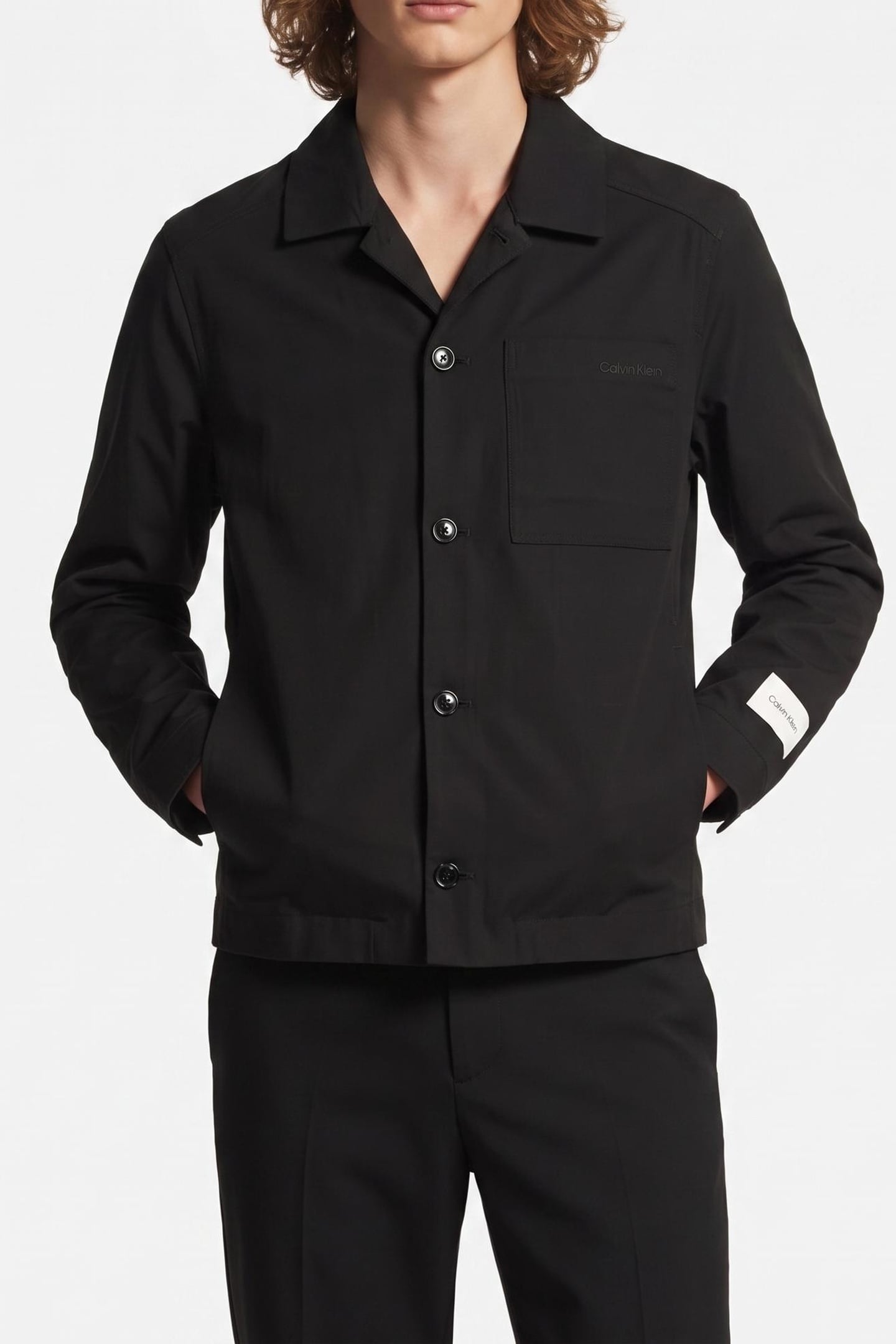 LS LYOCELL SHIRT JACKET BLACK 1