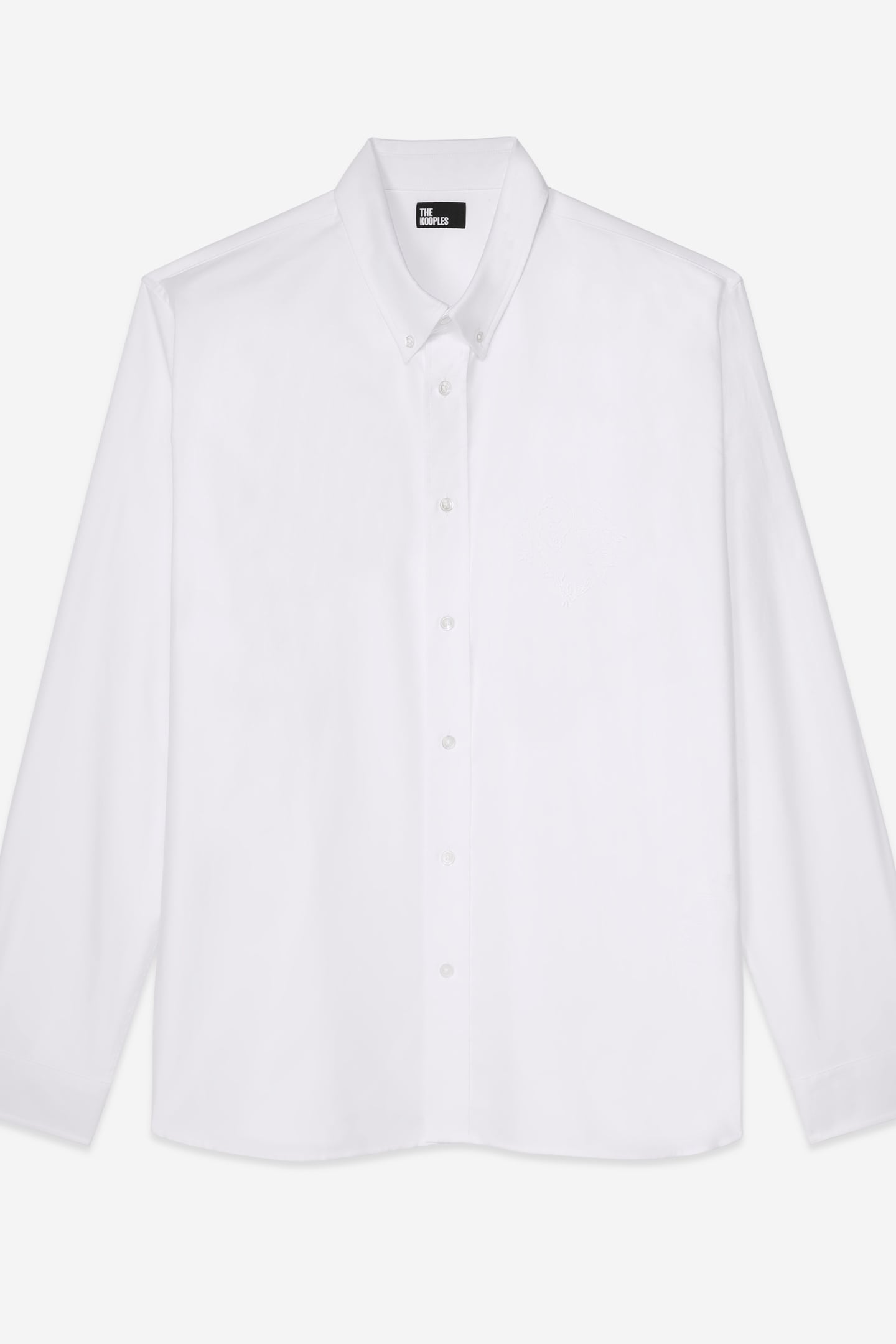 LONG-SLEEVED SHIRT WITH EMBROIDERY WHITE 4