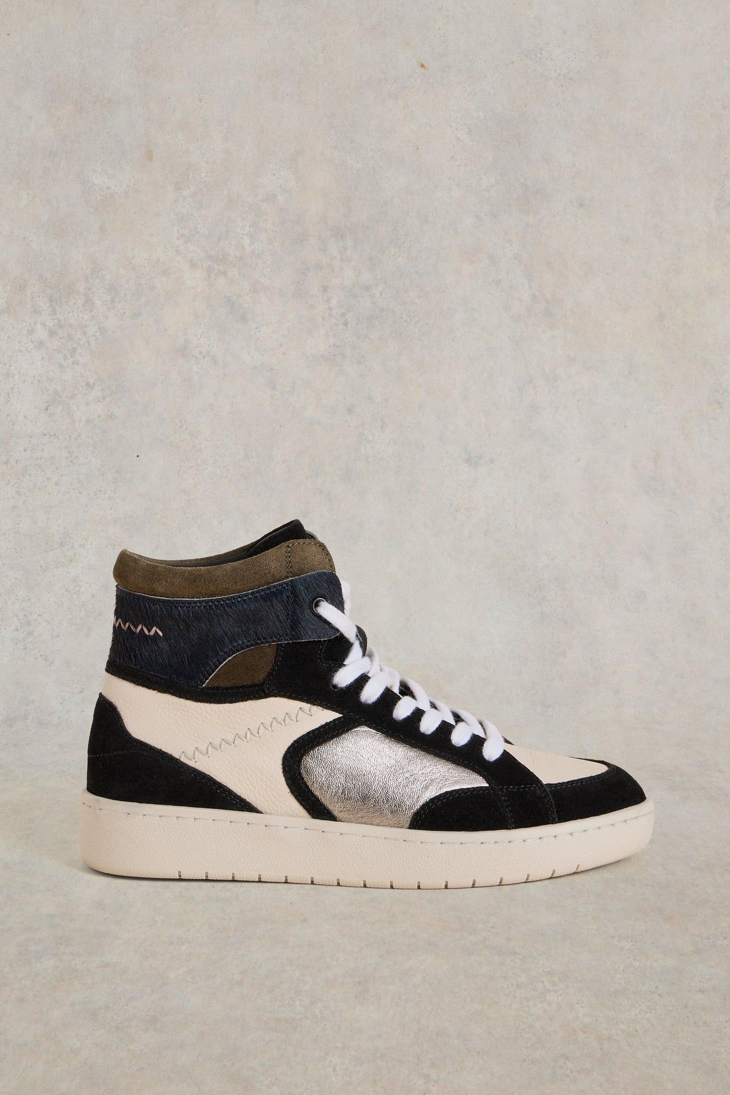HEIDI HI-TOP TRAINER BLACK MULTI 1