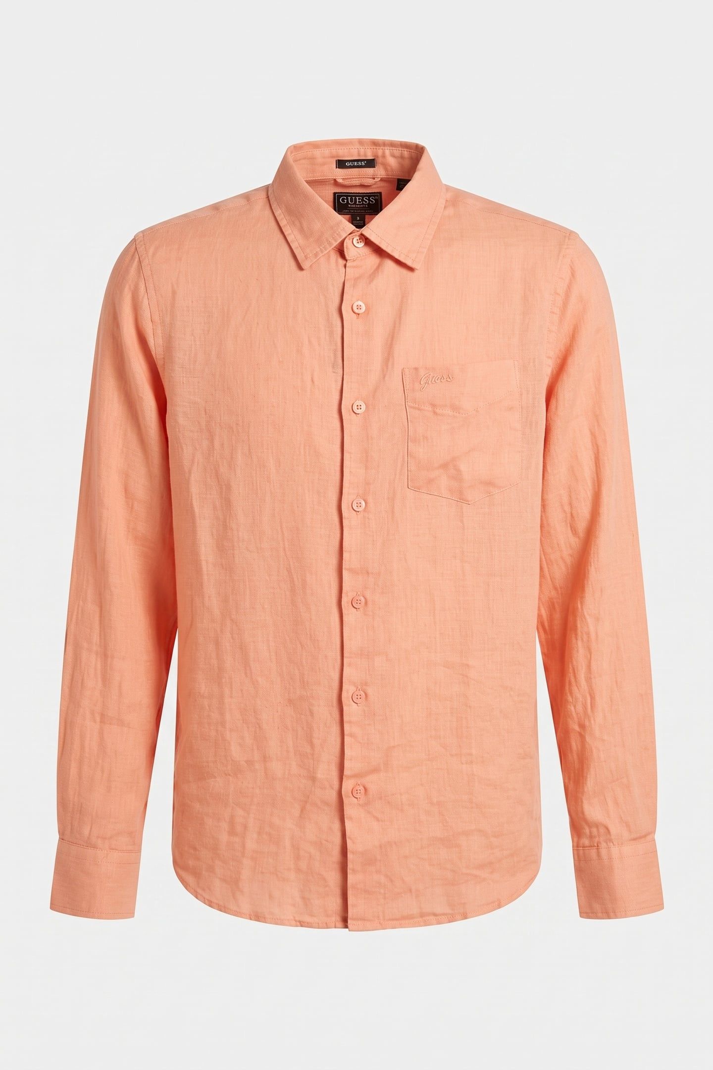 GUESS ECO LS NAPA LINEN SHIRT FUJI SUNRISE MULTI 3