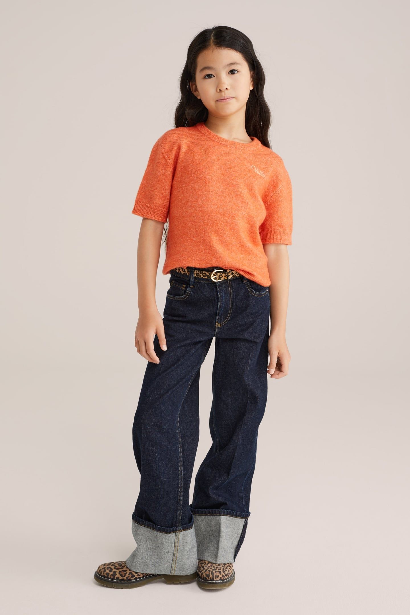 KNITTED PULLOVER ORANGE 2