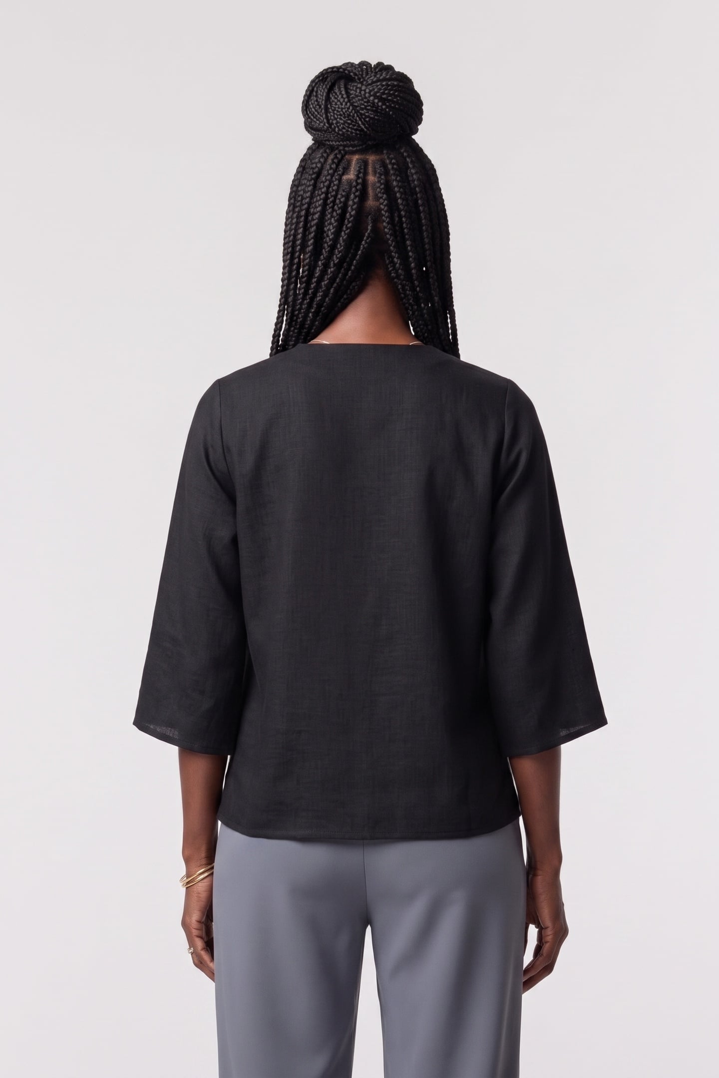HYSS TUNIC BLOUSE BLACK 2