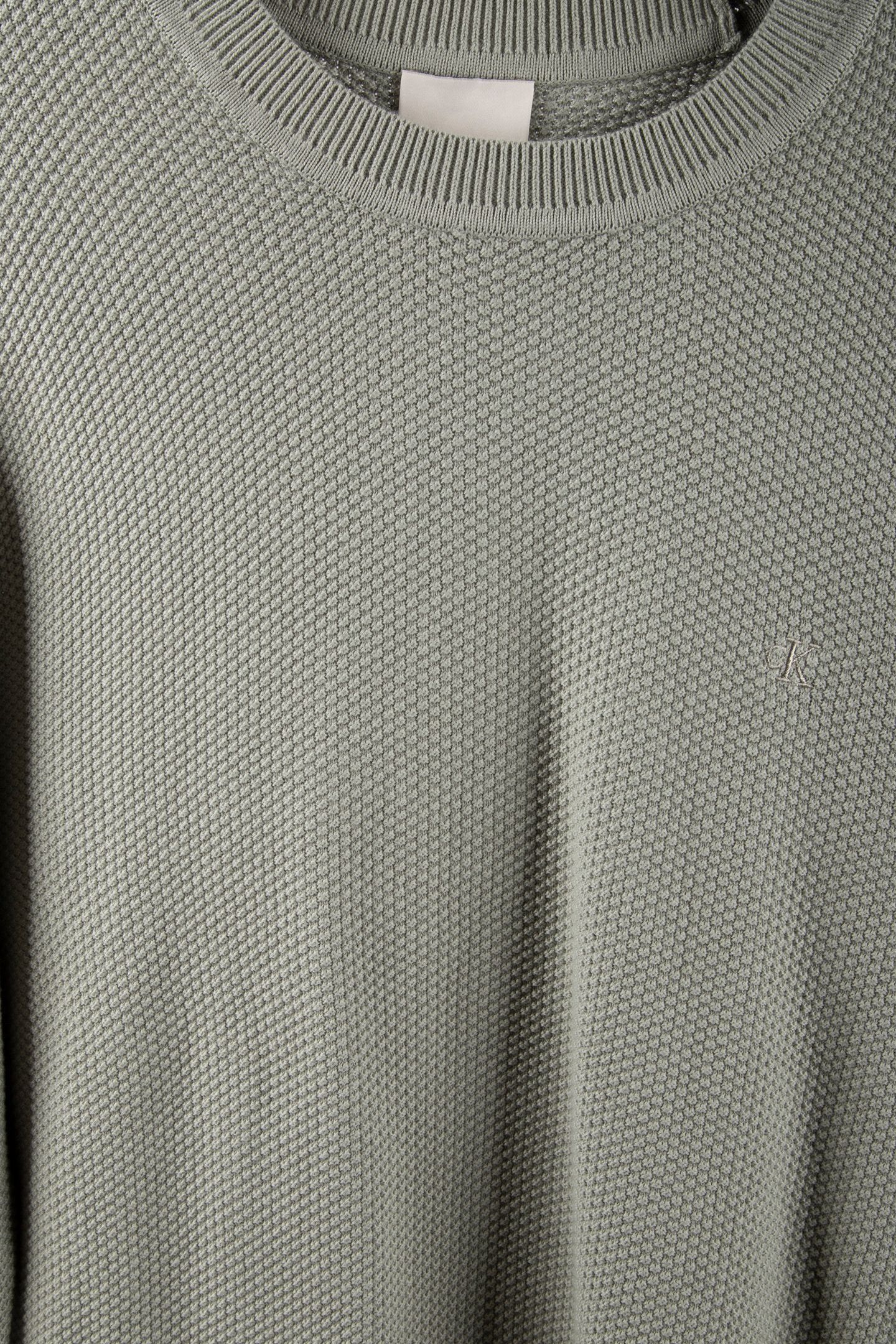LS TEXTURED COTTON SWEATER SHADOW 4