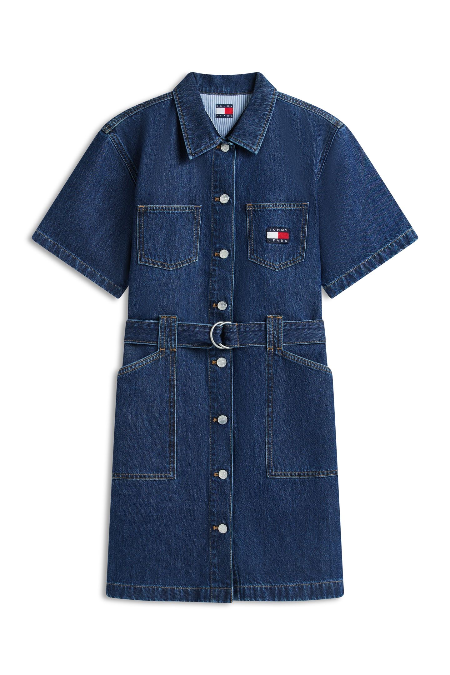 UTILITY SHIRT DRESS DENIM DARK 3