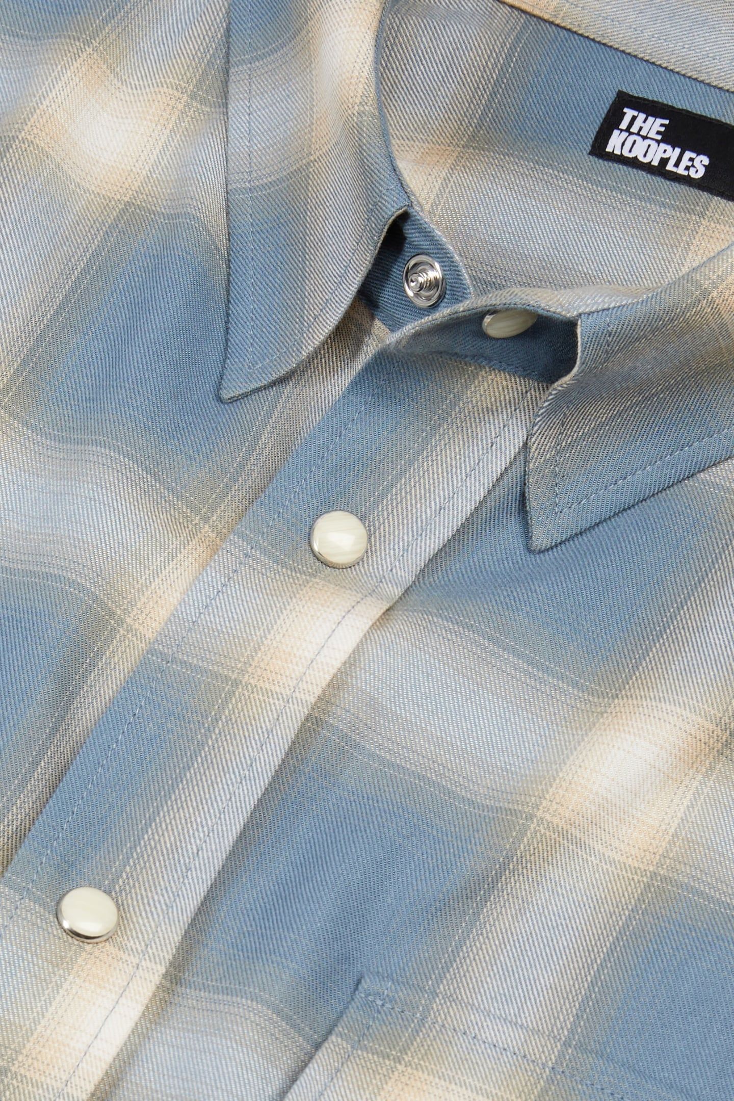 LONG-SLEEVED CHECKED SHIRT BLUE GREY 6
