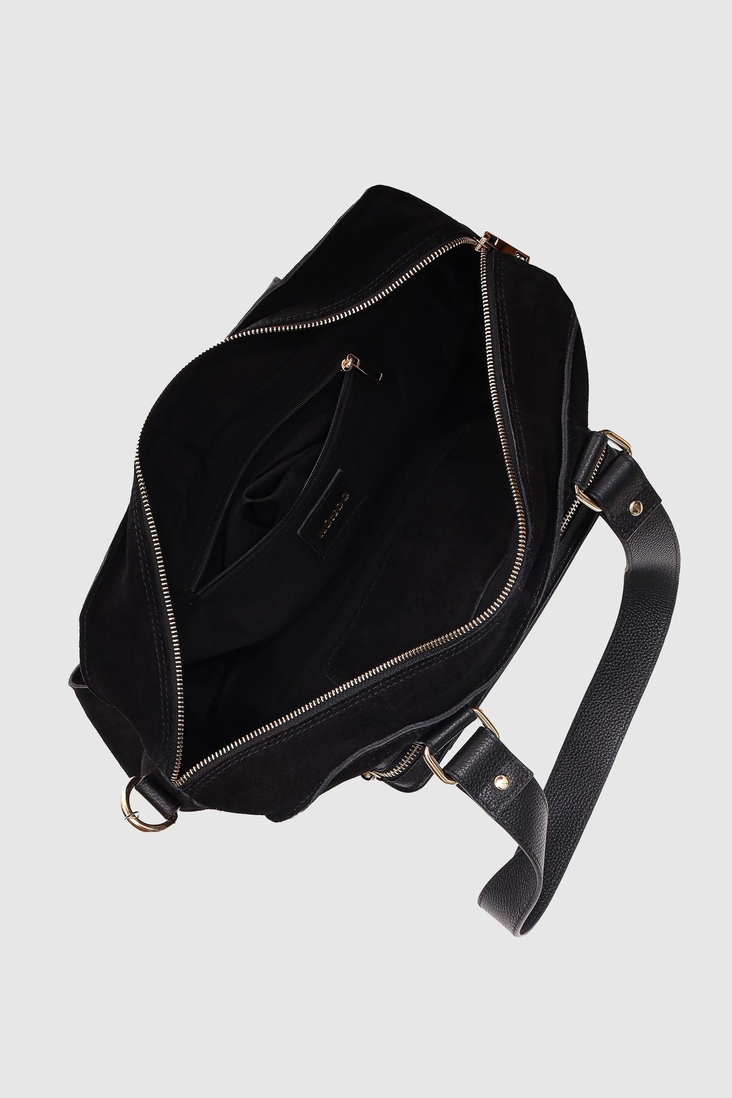 MILLE SUEDE MIX BLACK W. GOLD 4
