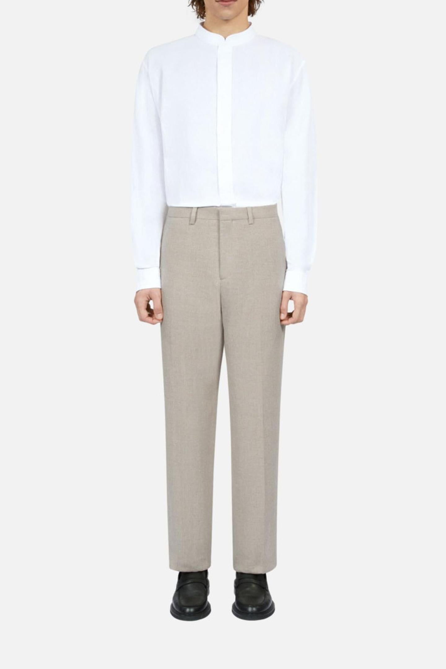 STRAIGHT-LEG TROUSERS BEIGE 3