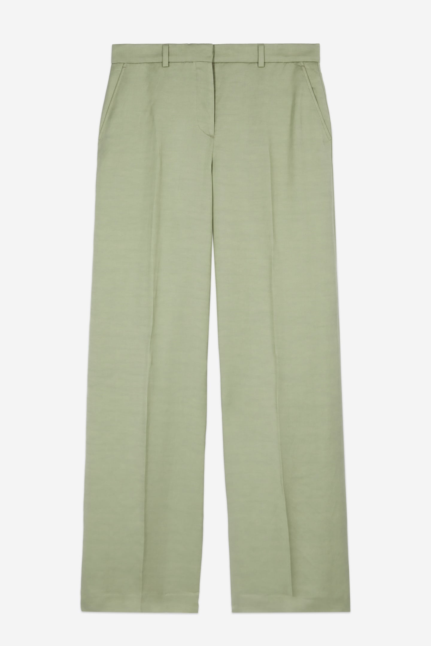 FLARE FLUID SUIT TROUSERS KAKI GREY 4