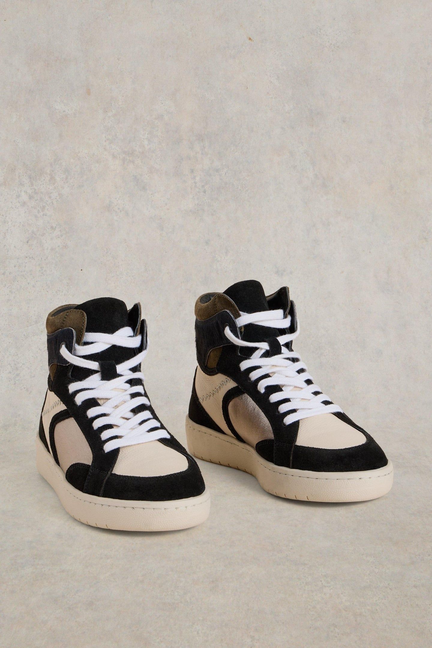 HEIDI HI-TOP TRAINER BLACK MULTI 2