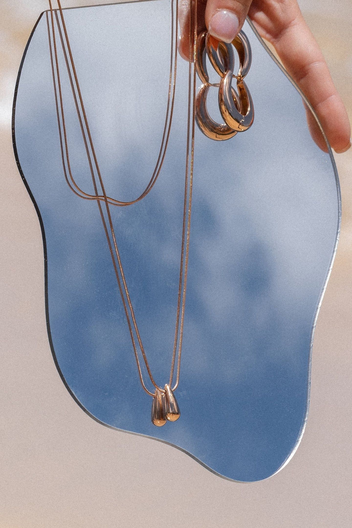 MAHINA CLUB DEWDROP SET ROSEGOLD 6