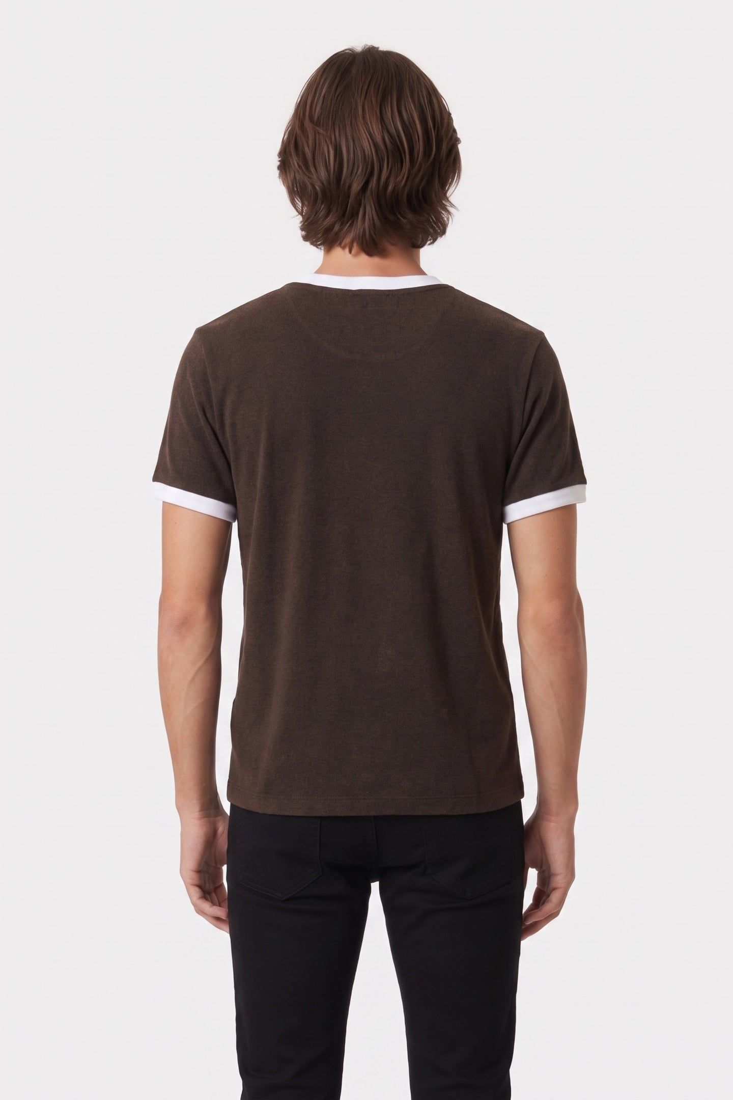 SHORT-SLEEVED T-SHIRT WITH FRONT PRINT BLACK WASHED 2
