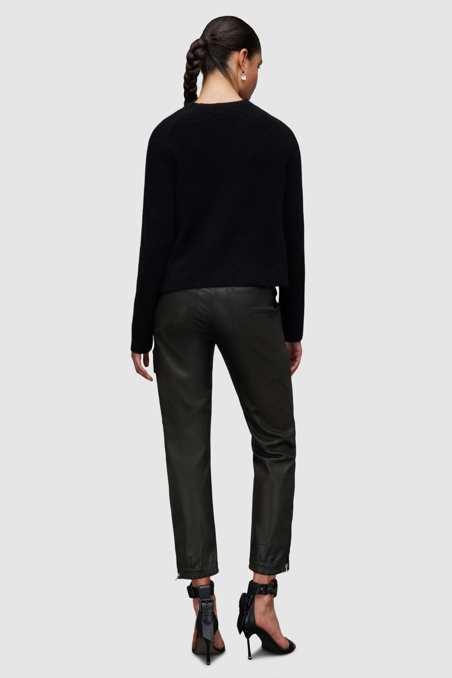 NOLA COATED TROUSER DARK OLIVE 4