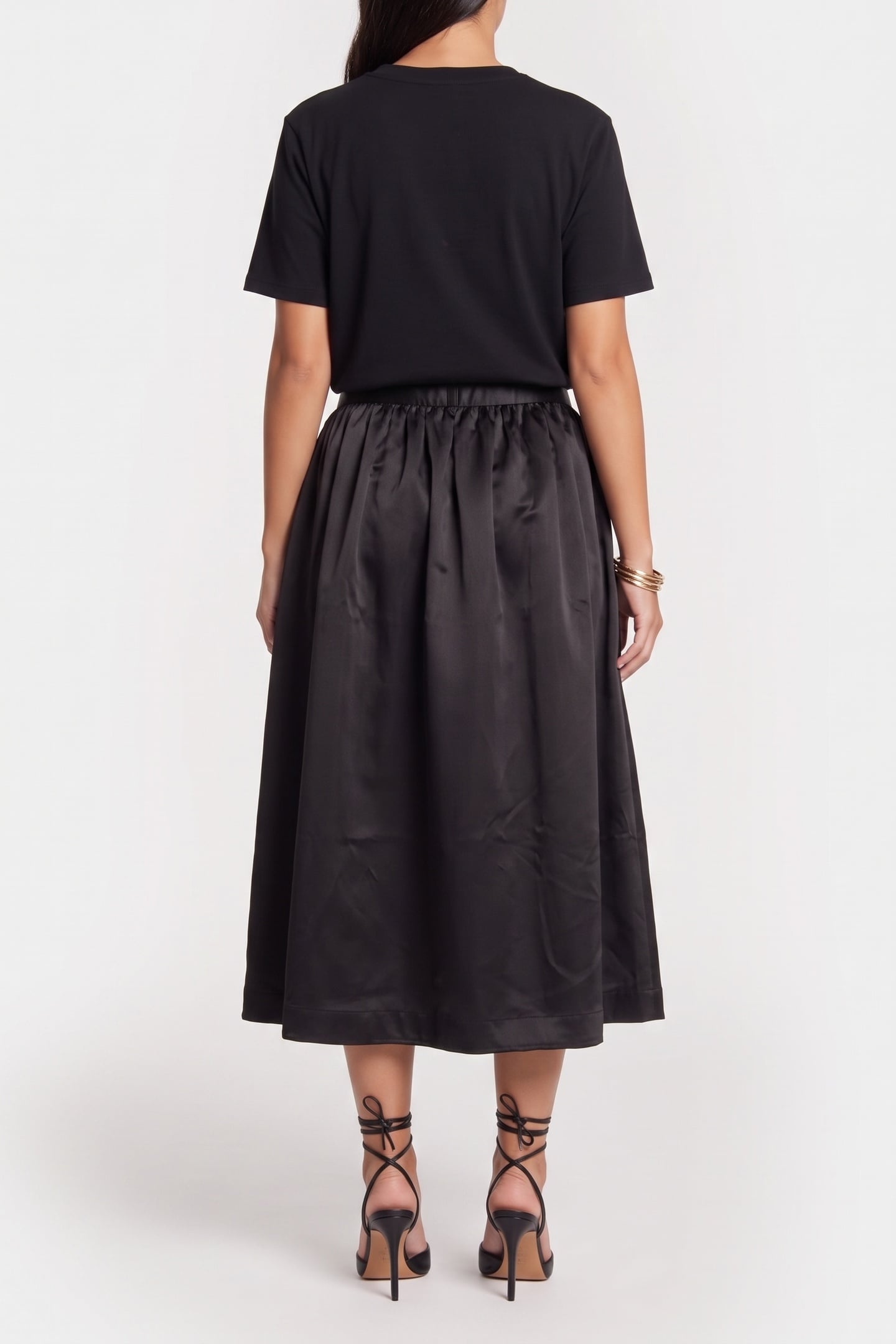 JUDITH TAFETTA SKIRT BLACK 2