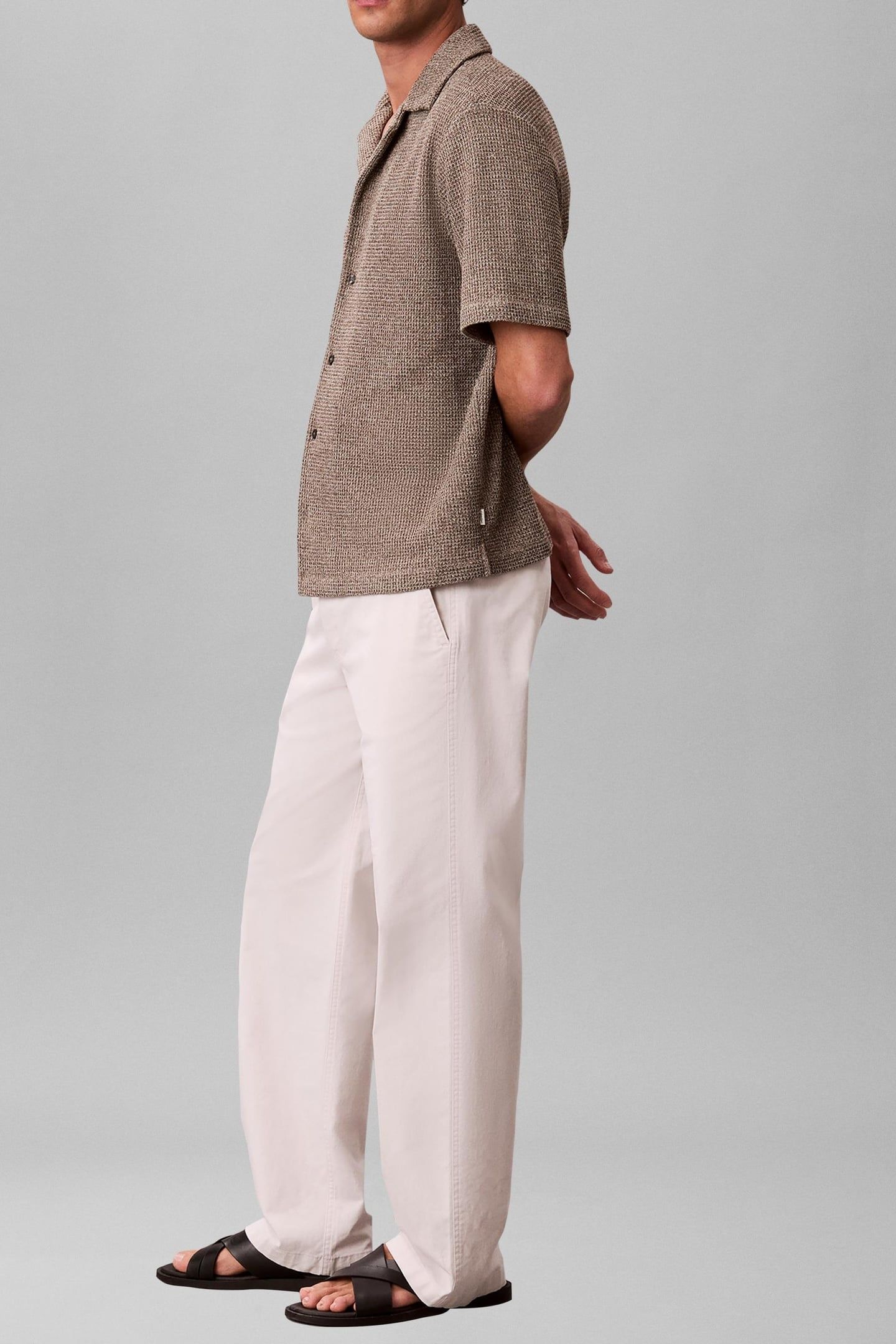 SS MESH CAMP COLLAR POLO ROASTED CASHEW 3