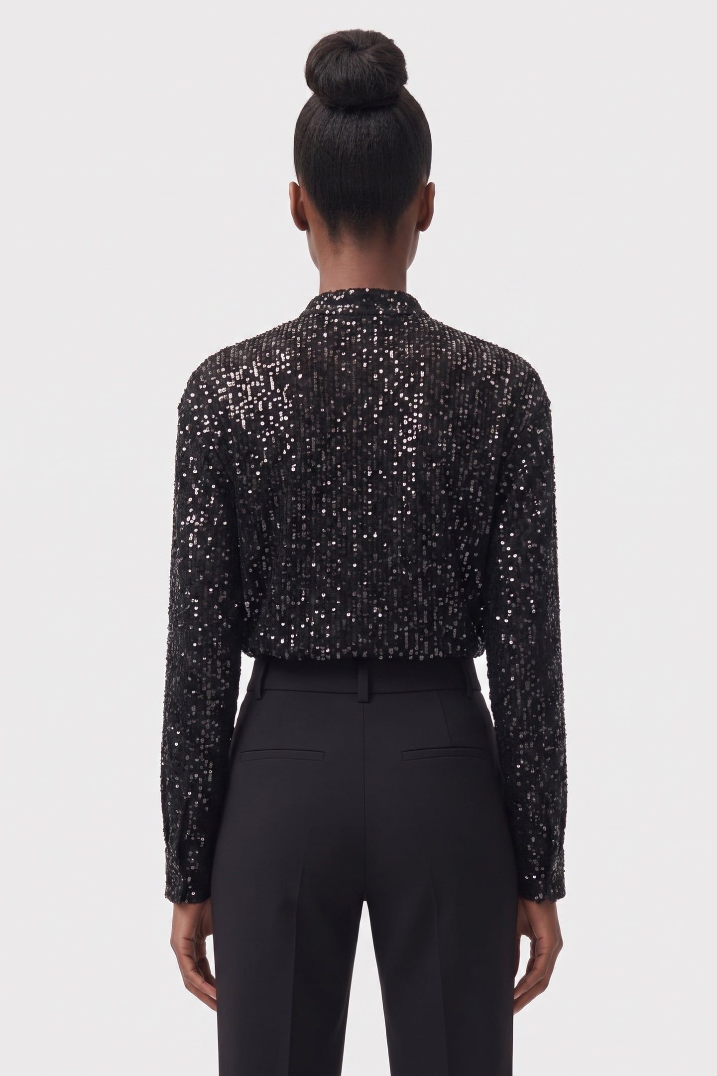 IA SEQUINS SHIRT BLACK 2
