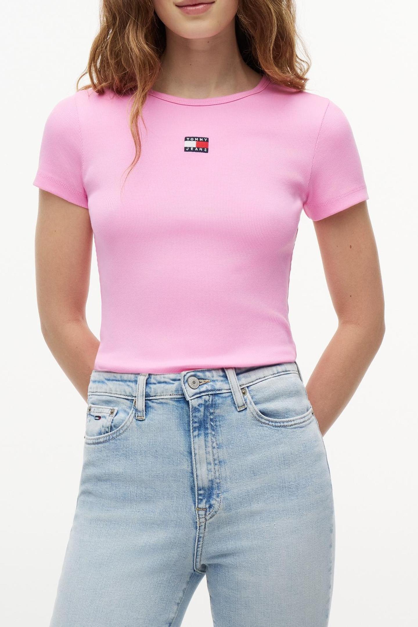 SLIM BADGE RIB PINK DAISY 1