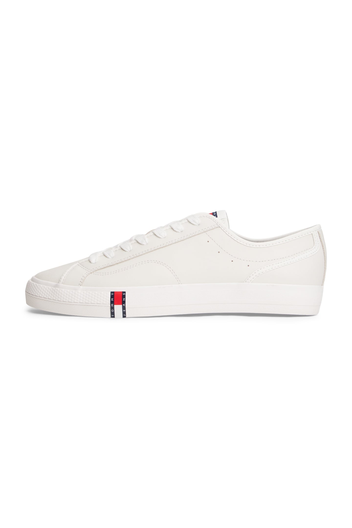 ARCHIVE FLAG STRIPE LEATHER TRAINERS ECRU 6