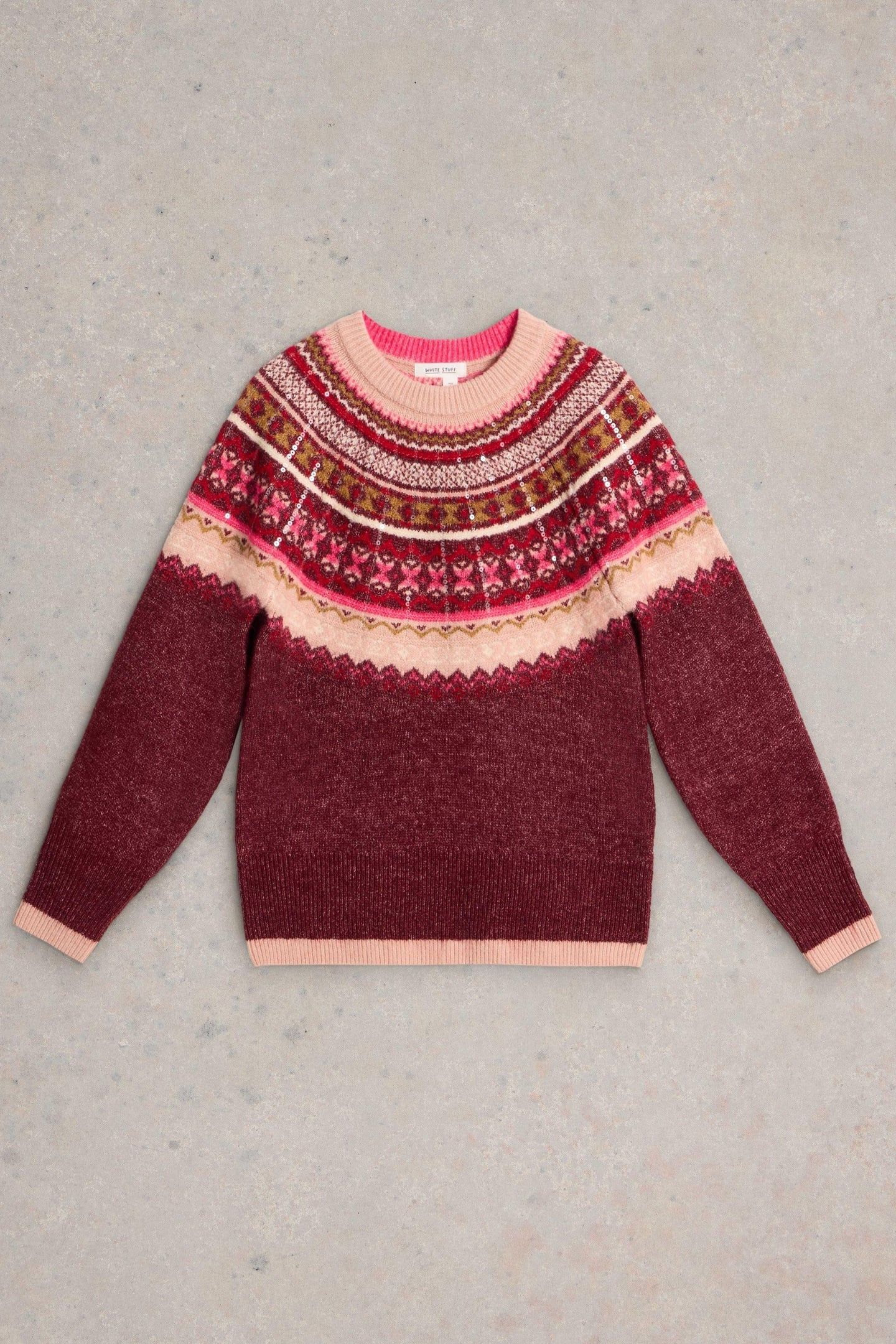 FROSTED FAIRISLE JUMPER PLUM MULTI 3
