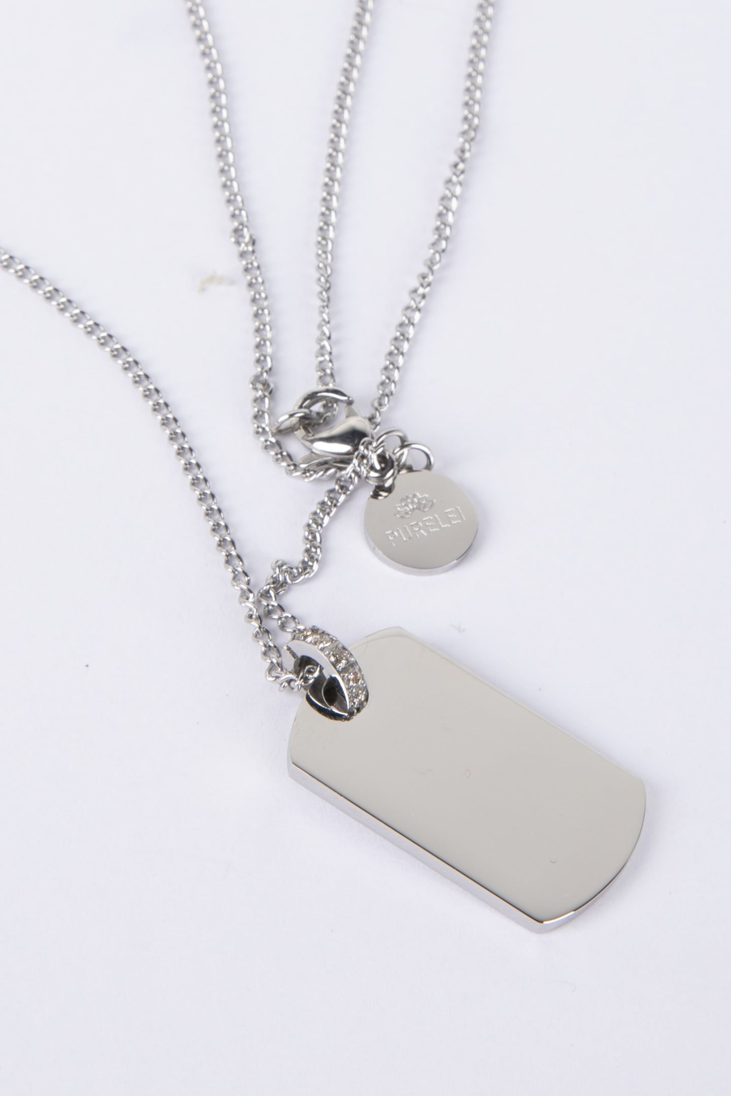 PLATE CHARM KETTE SILVER 4
