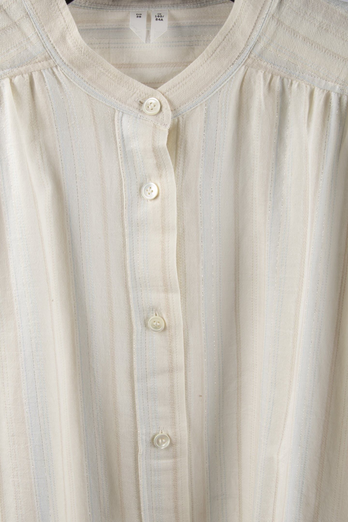 FONDANT LUREX SHIRT DRESS WHITE 4