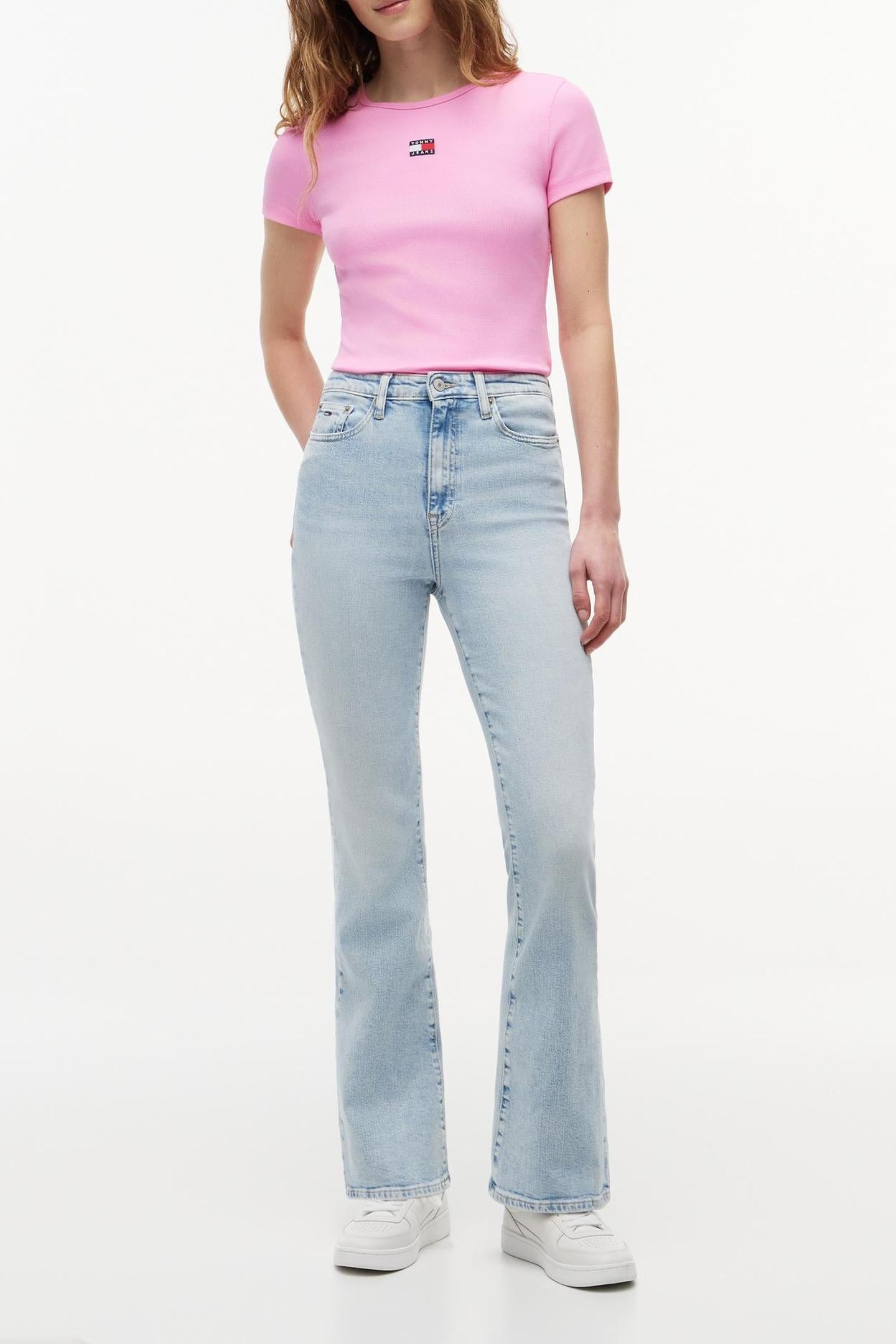 SLIM BADGE RIB PINK DAISY 3