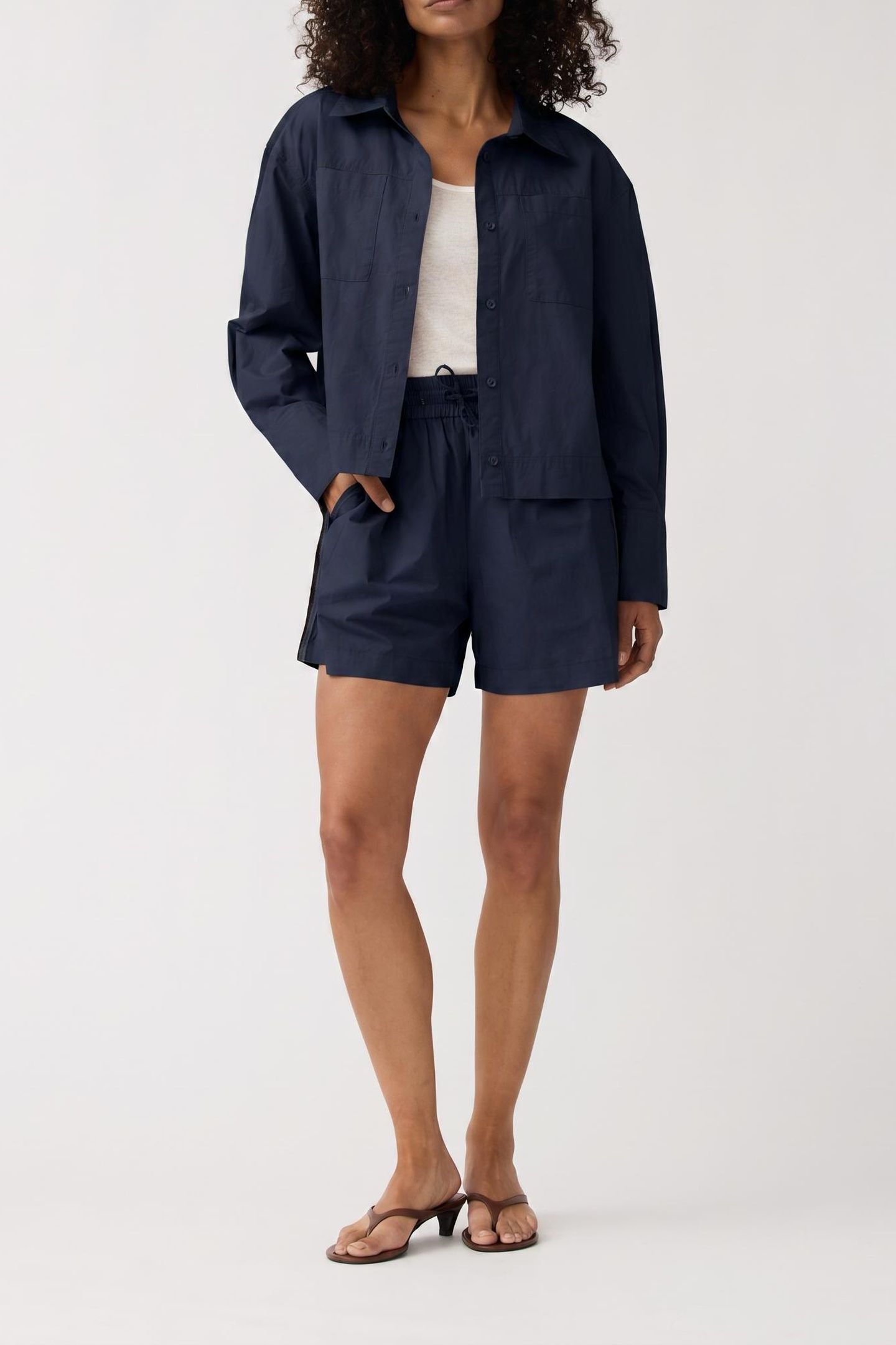 BLOUSE LOES TAPE NAVY 1