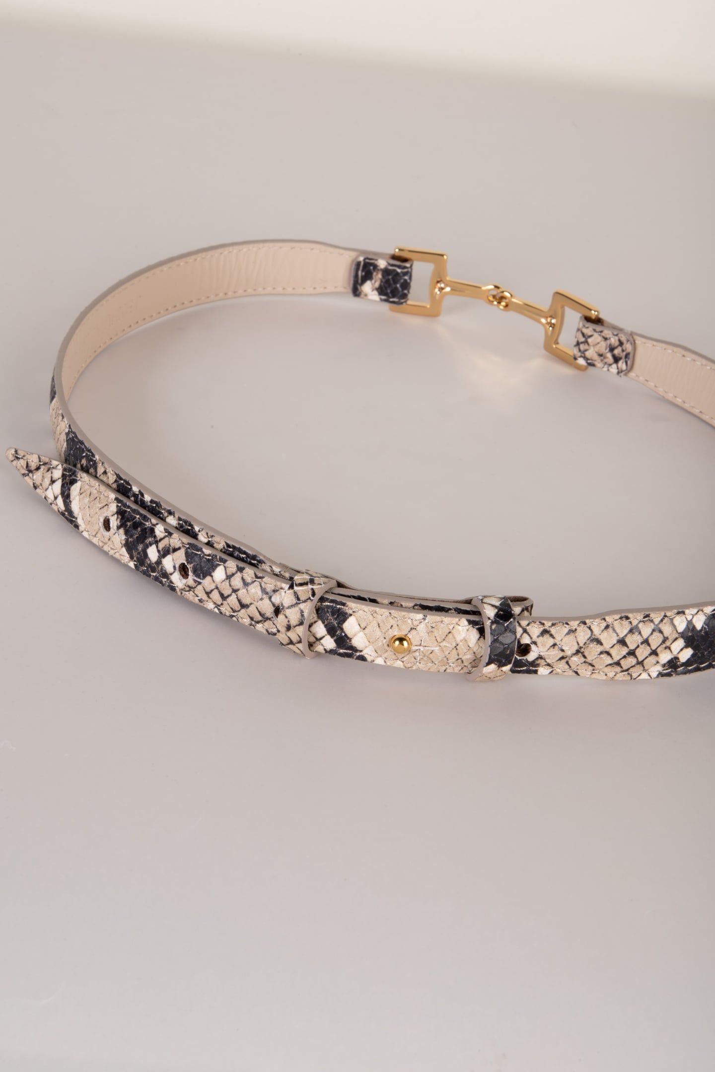 KAYLA BELT SNAKE BROWN 5