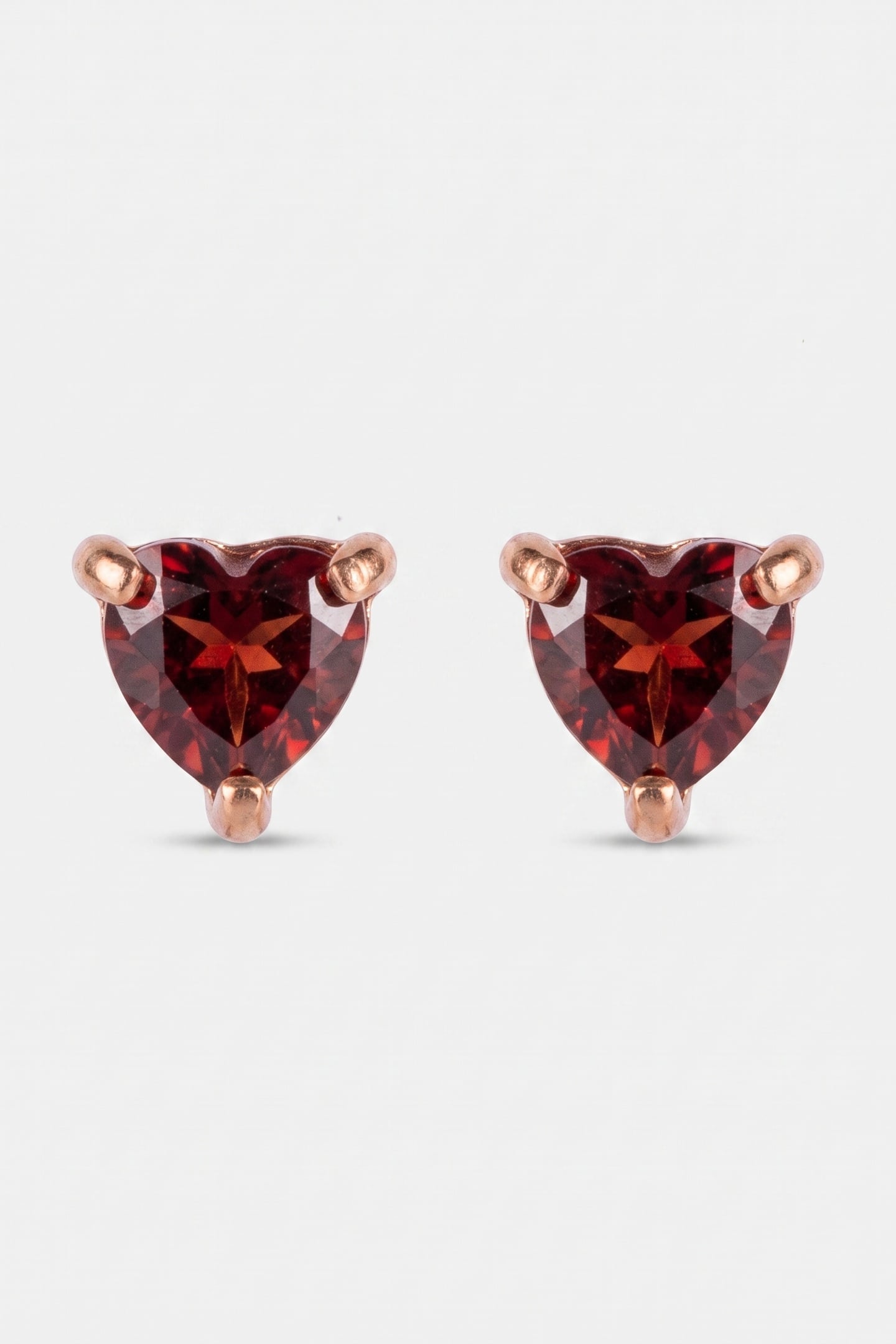 RED HEART OHRRINGE ROSEGOLD 4