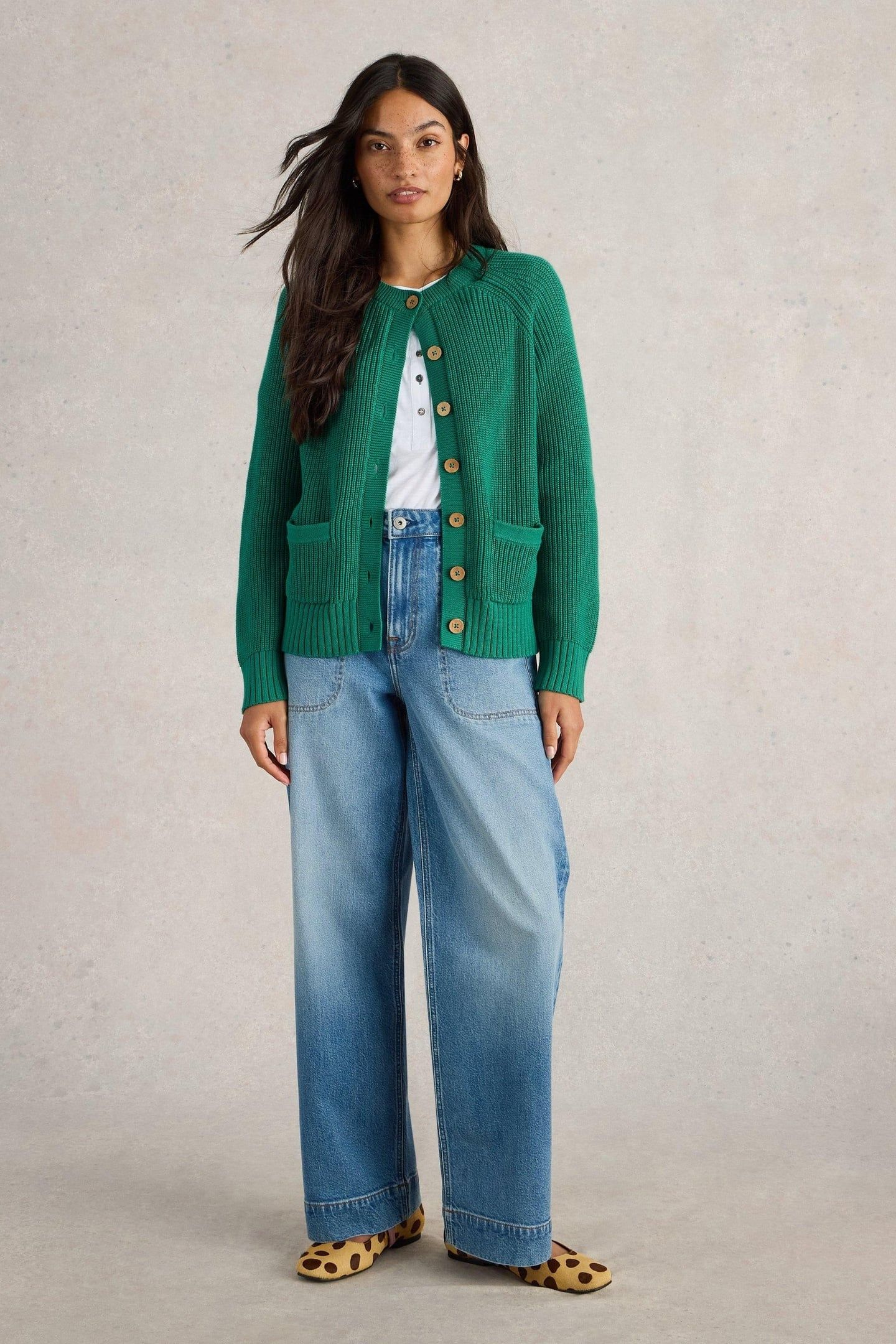 BAILEY COTTON CARDI BRIGHT GREEN 2