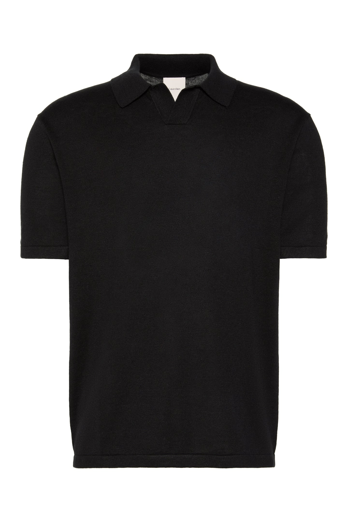 SS LINEN BLEND JOHNNY SWEATER BLACK 4
