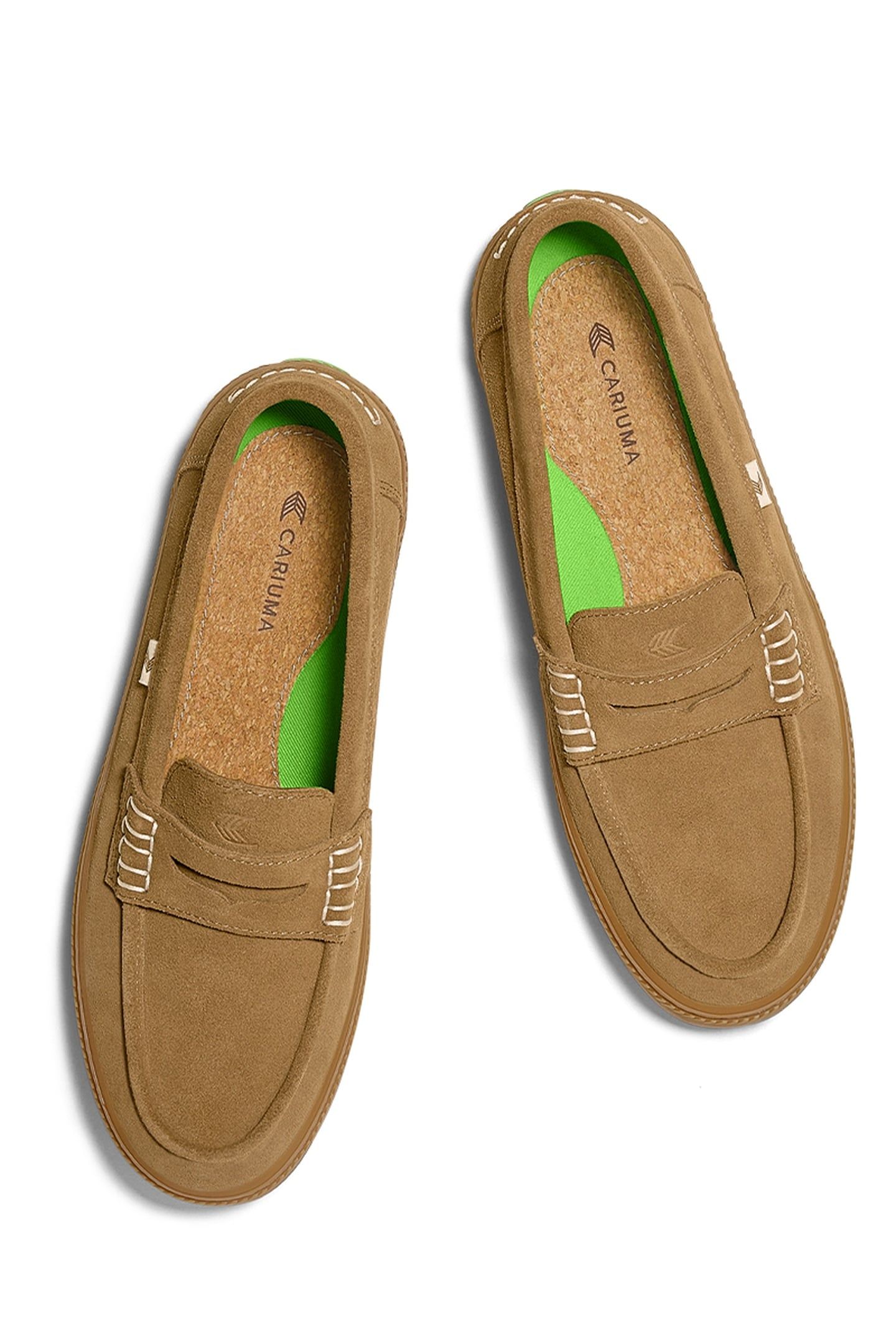 CAJU LOAFER GUM CAMEL SUEDE WOMEN 5