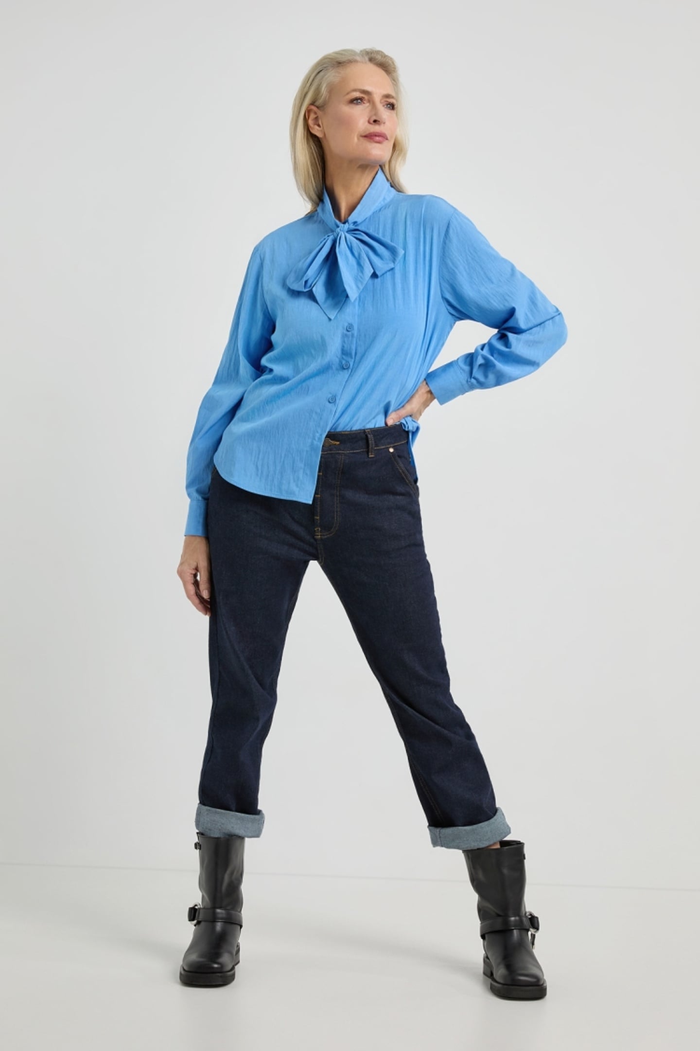 ALIDA BLOUSE FRENCH BLUE 1