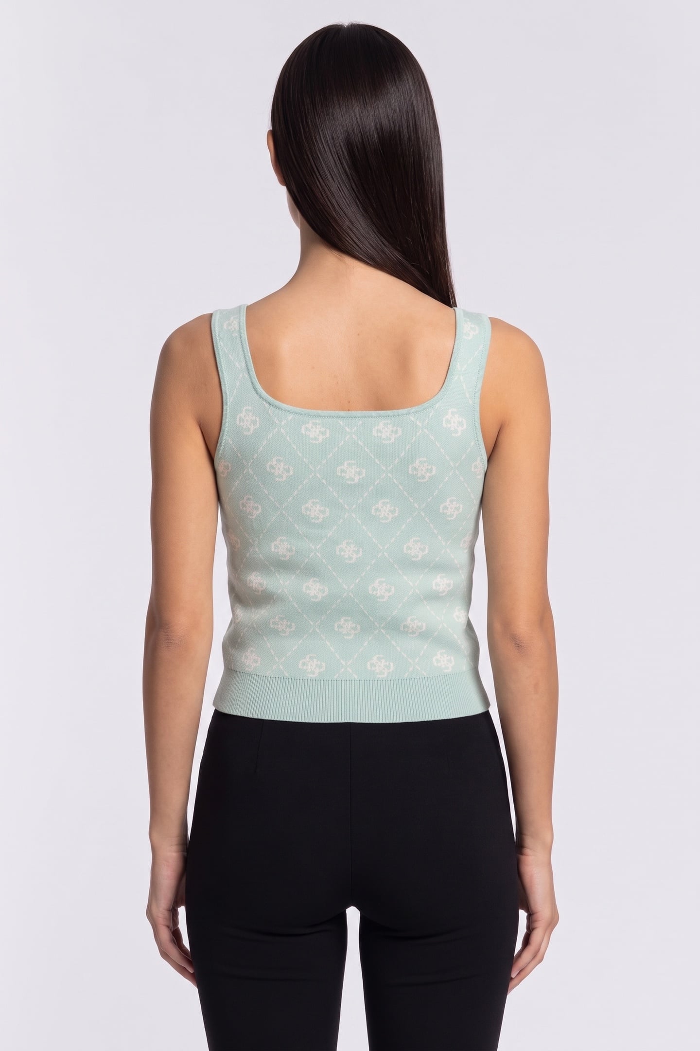 GUESS ECO SARAH 4G BRALETTE SW SOFT MINT AND CREAM 2