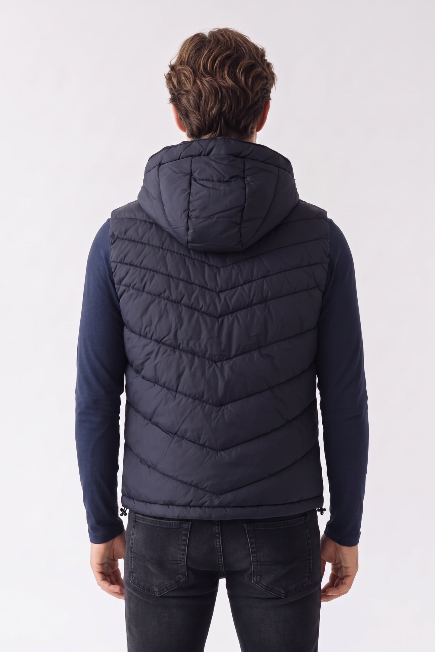 GUESS ECO LIGHT PUFFA VEST SMART BLUE 3