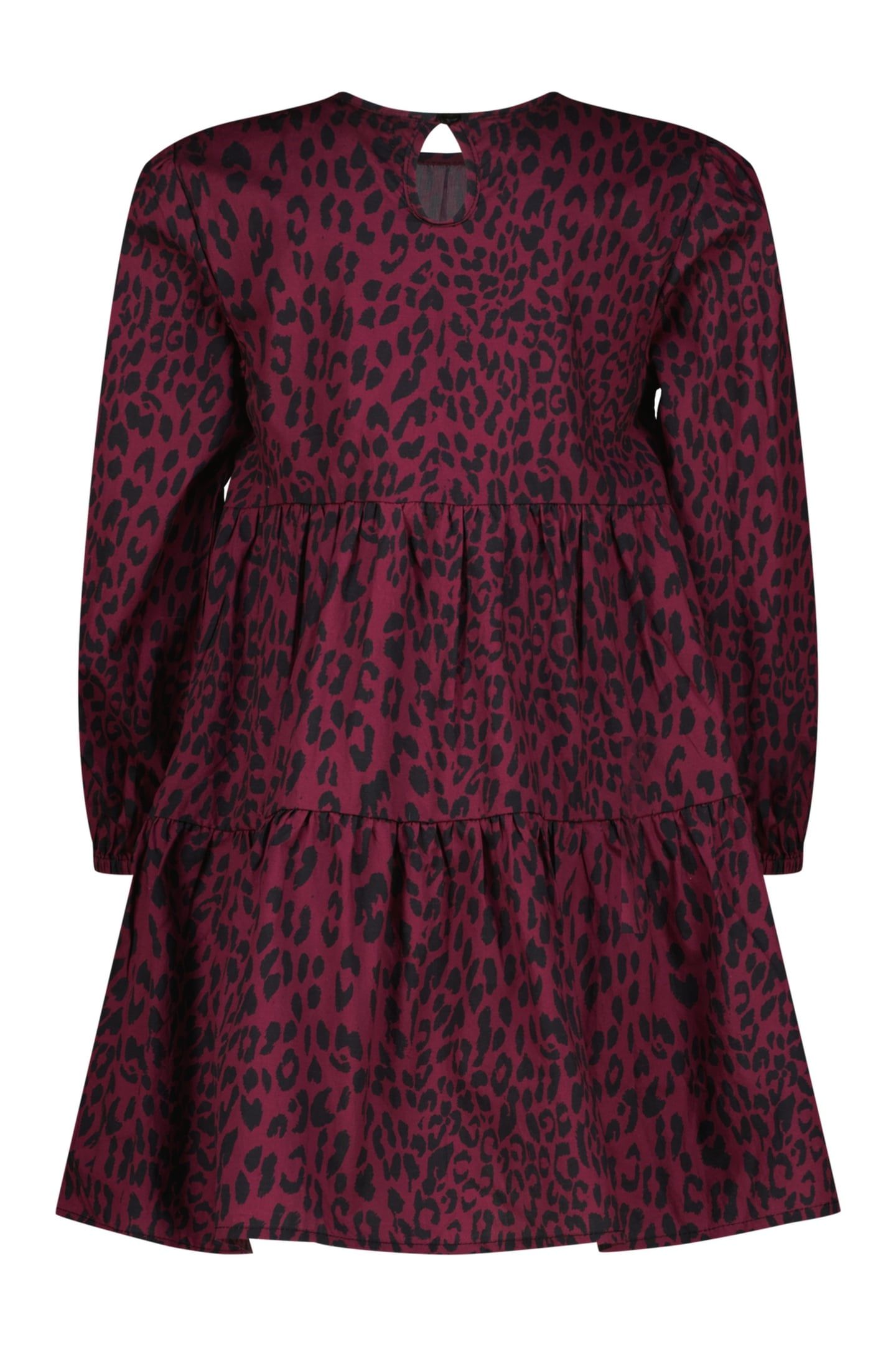 GIRLS PIPPA MIDI DRESS BURGUNDY RED 3