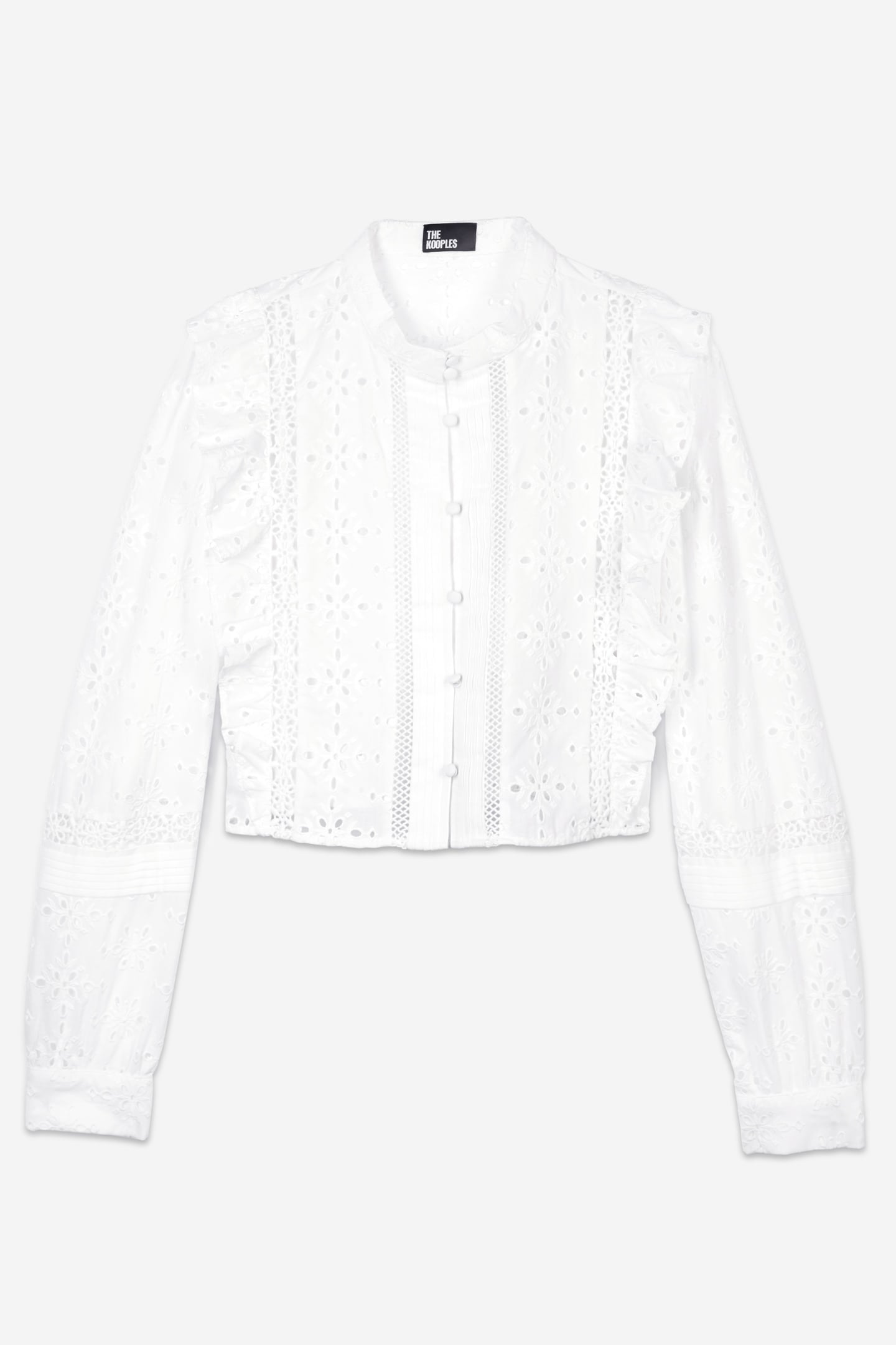 EMBROIDERED LONG-SLEEVED SHIRT WHITE 5