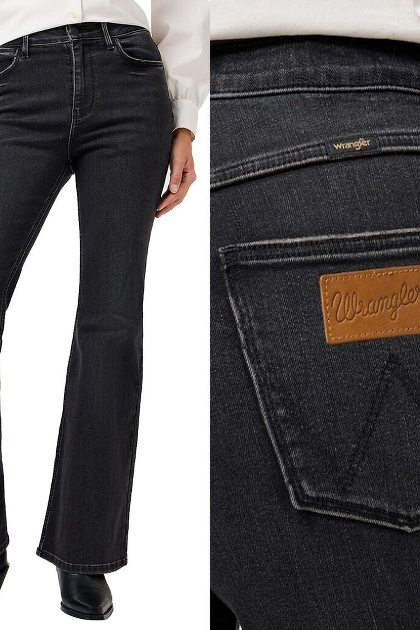 FIERCE FLARE CONSTELLATION DENIM BLACK JEANS 5