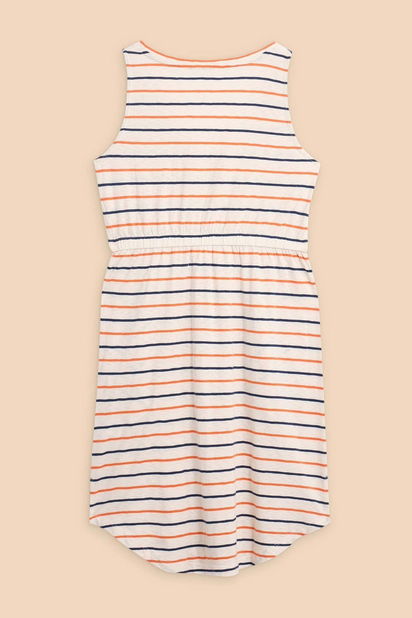 HEIDI SHORT JERSEY DRESS IVORY MULTI 5