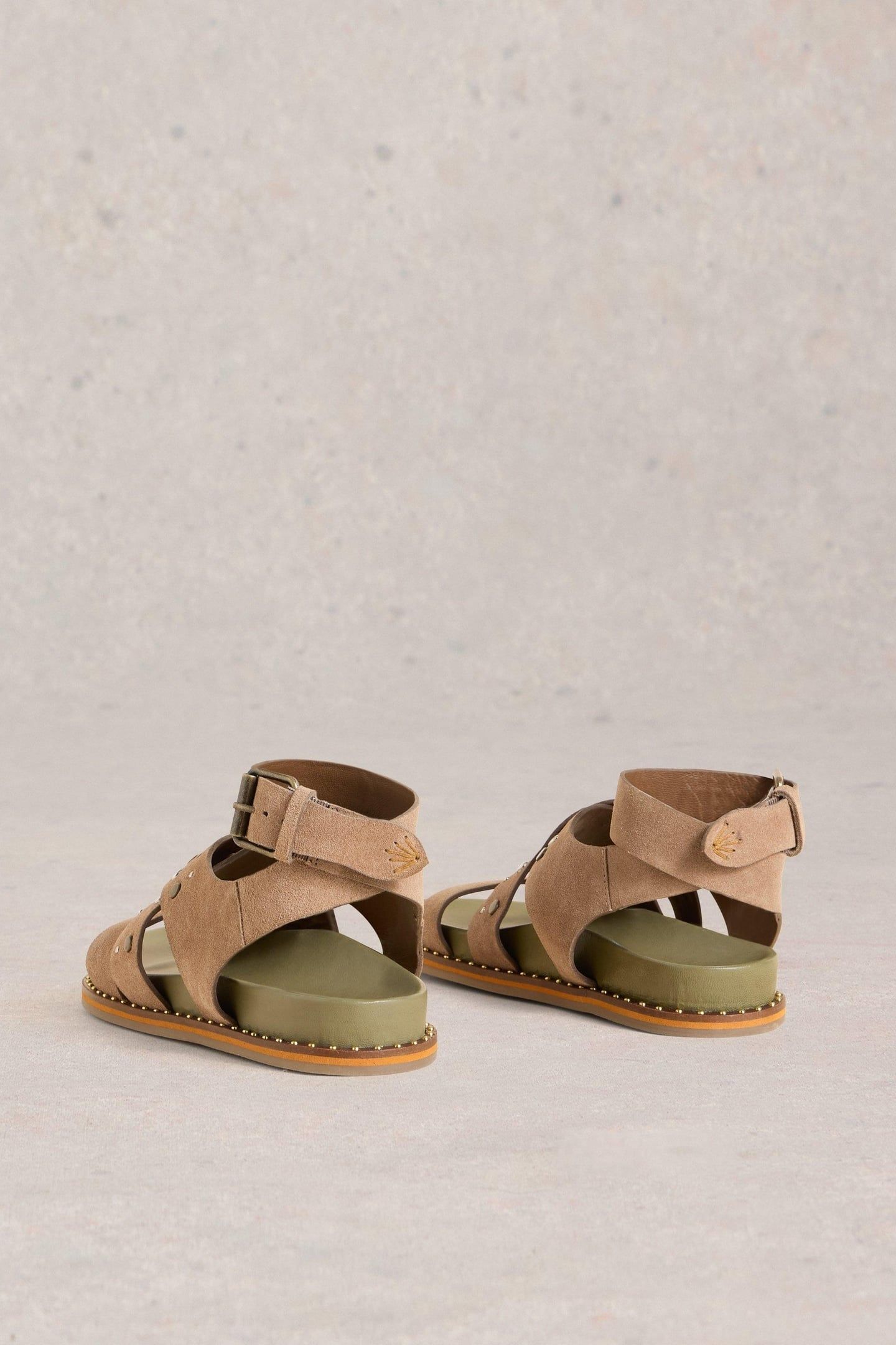 GLADIATOR FOOTBED SANDAL BROWN MULTI 5