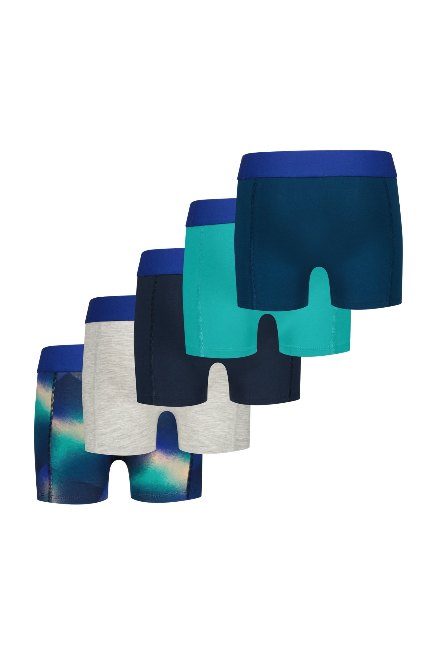 BOYS BWO26-UNI 5-PACK BOXER MULTICOLOR BLUE 2