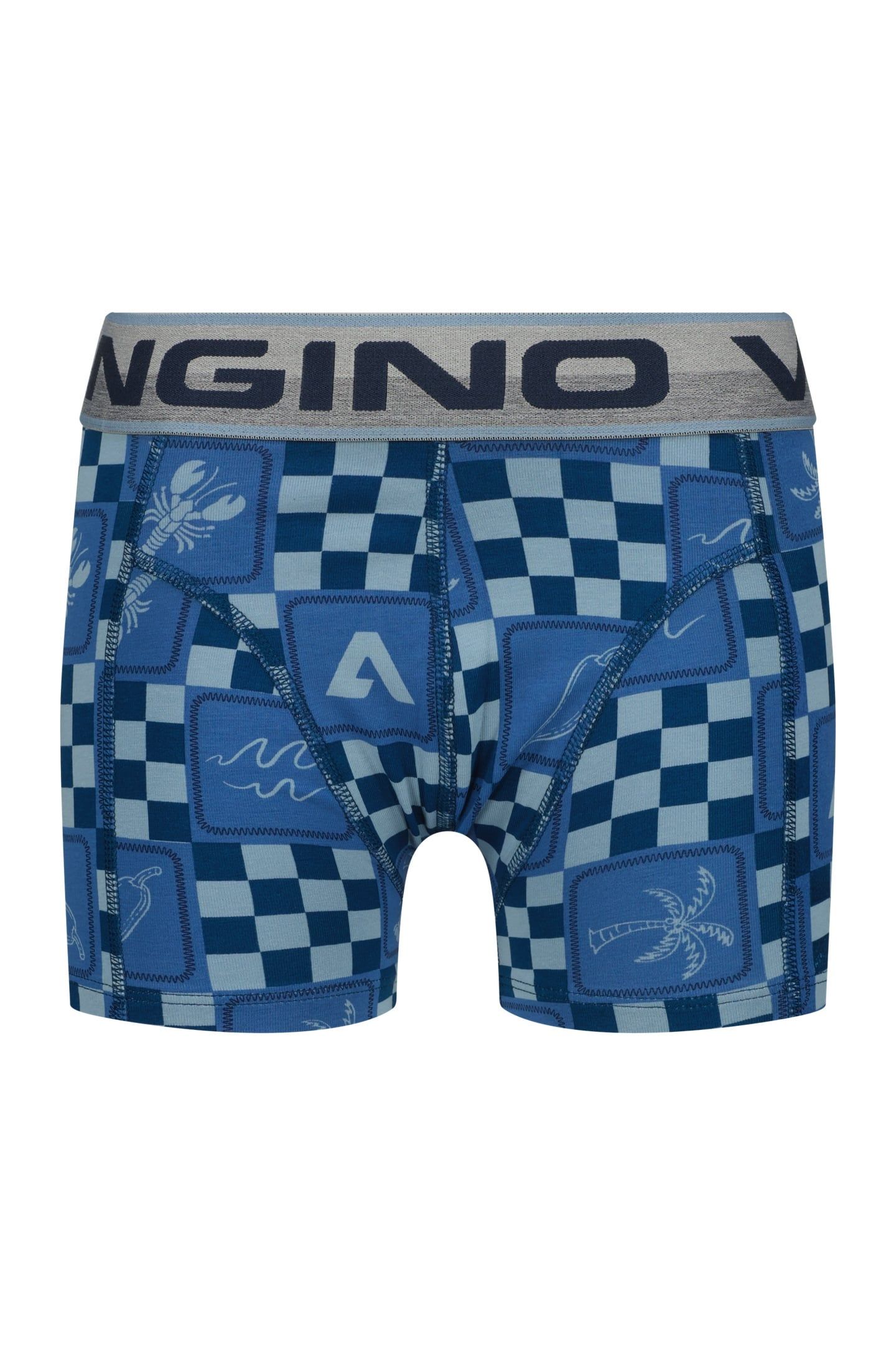 BOYS BWO26-CHECK 4-PACK BOXER MULTICOLOR BLUE 5