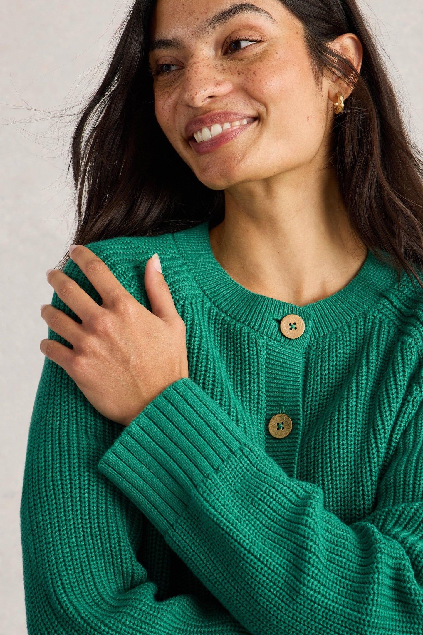 BAILEY COTTON CARDI BRIGHT GREEN 6