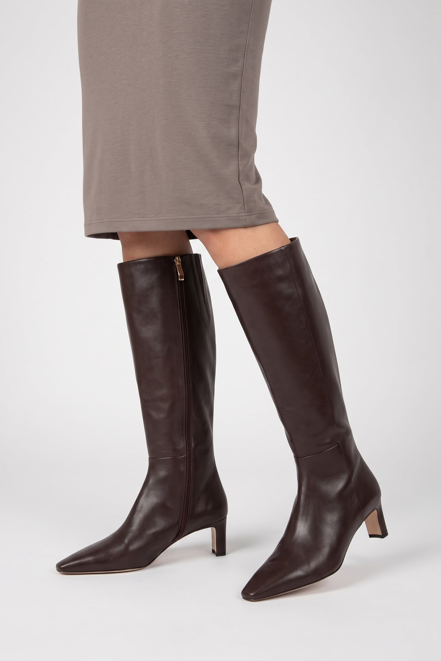 MARGARITE MID HEEL CHOCOLATE 3