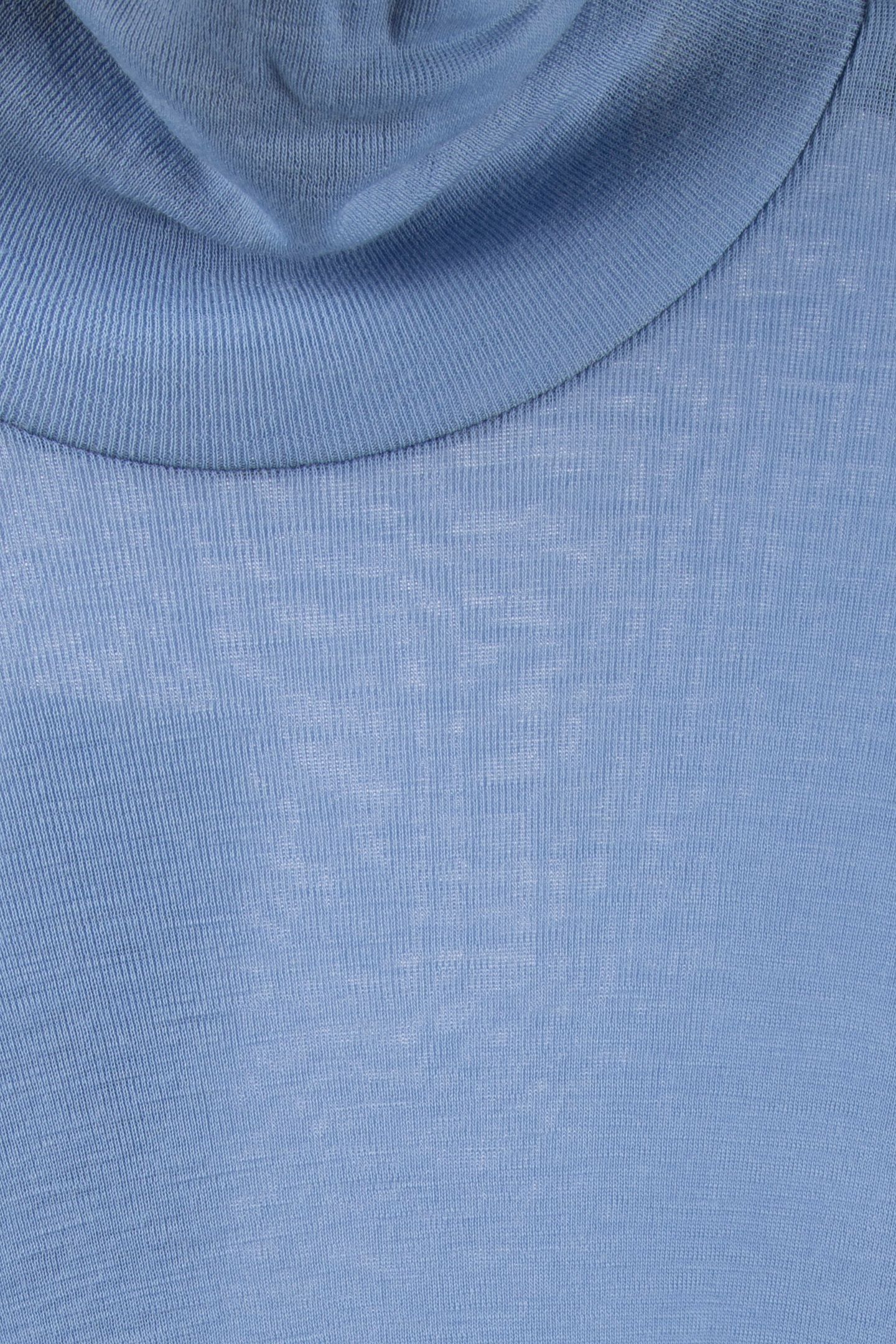 MALENA WOOL RIB TURTLENECK BLUE 4